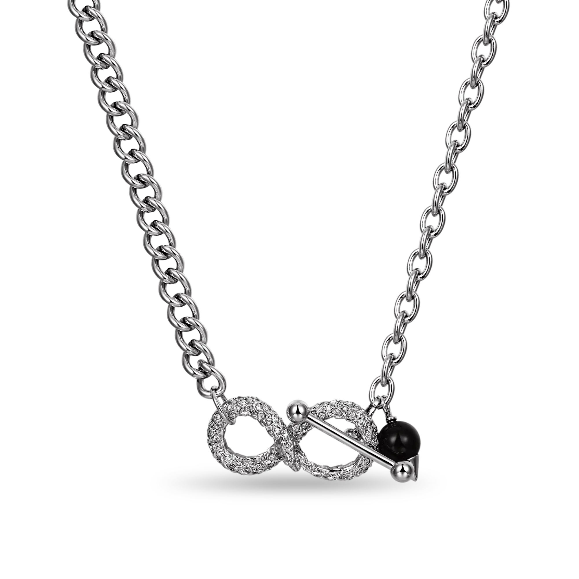 Infinity Adjustable Snake Necklace - 8mm - Image 5