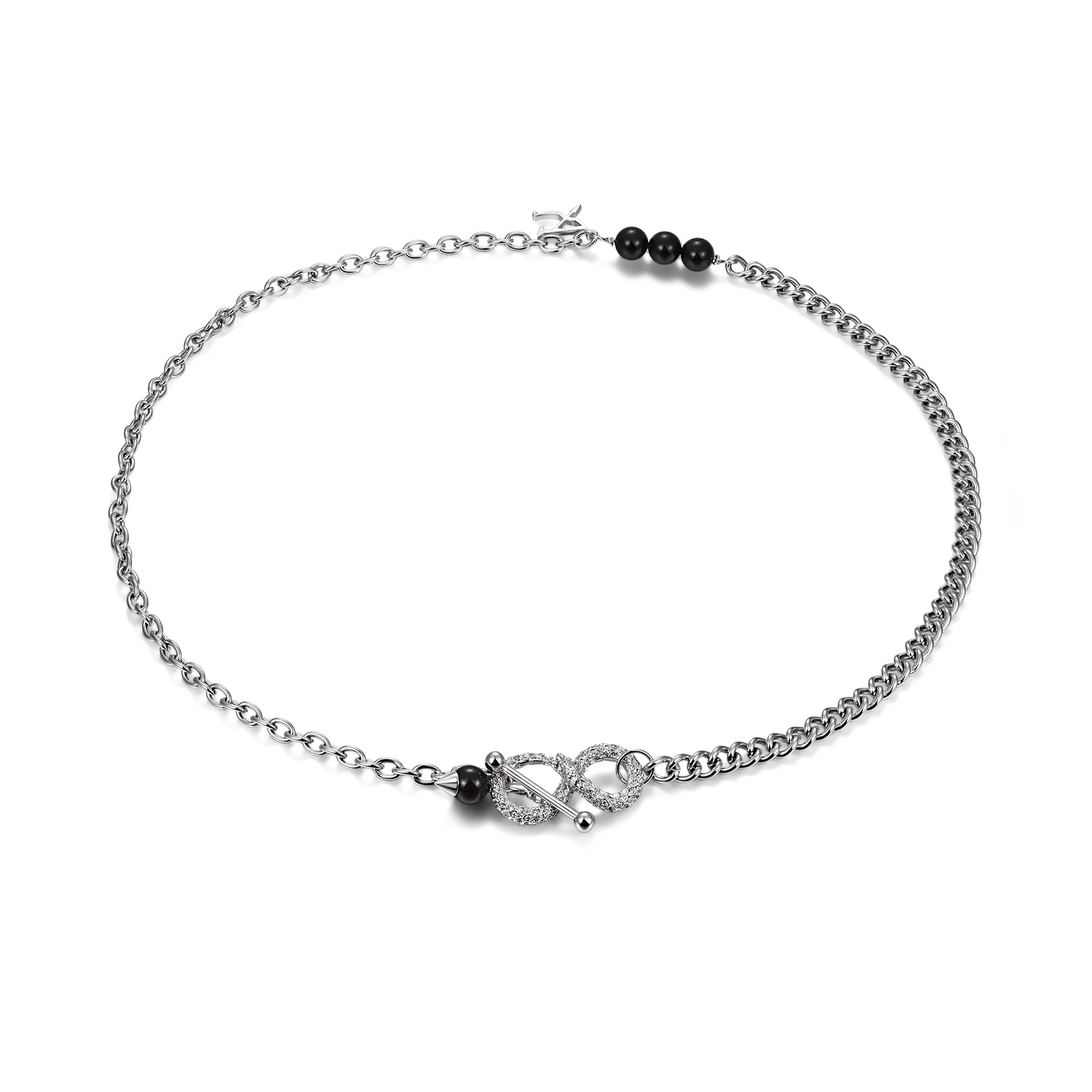 Infinity Adjustable Snake Necklace - 8mm - Image 6