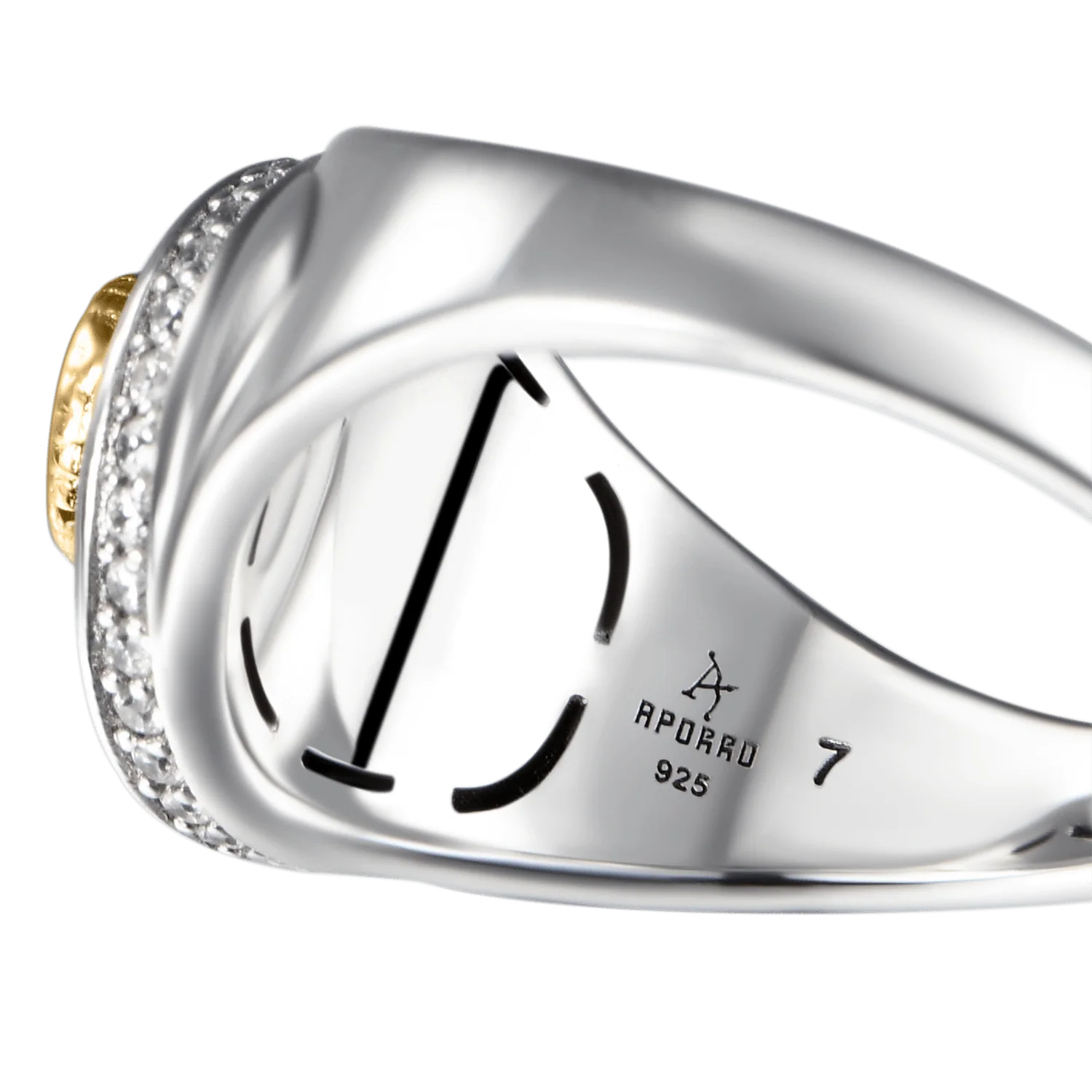 Infinity Iced Snake Signet Ring - Image 6