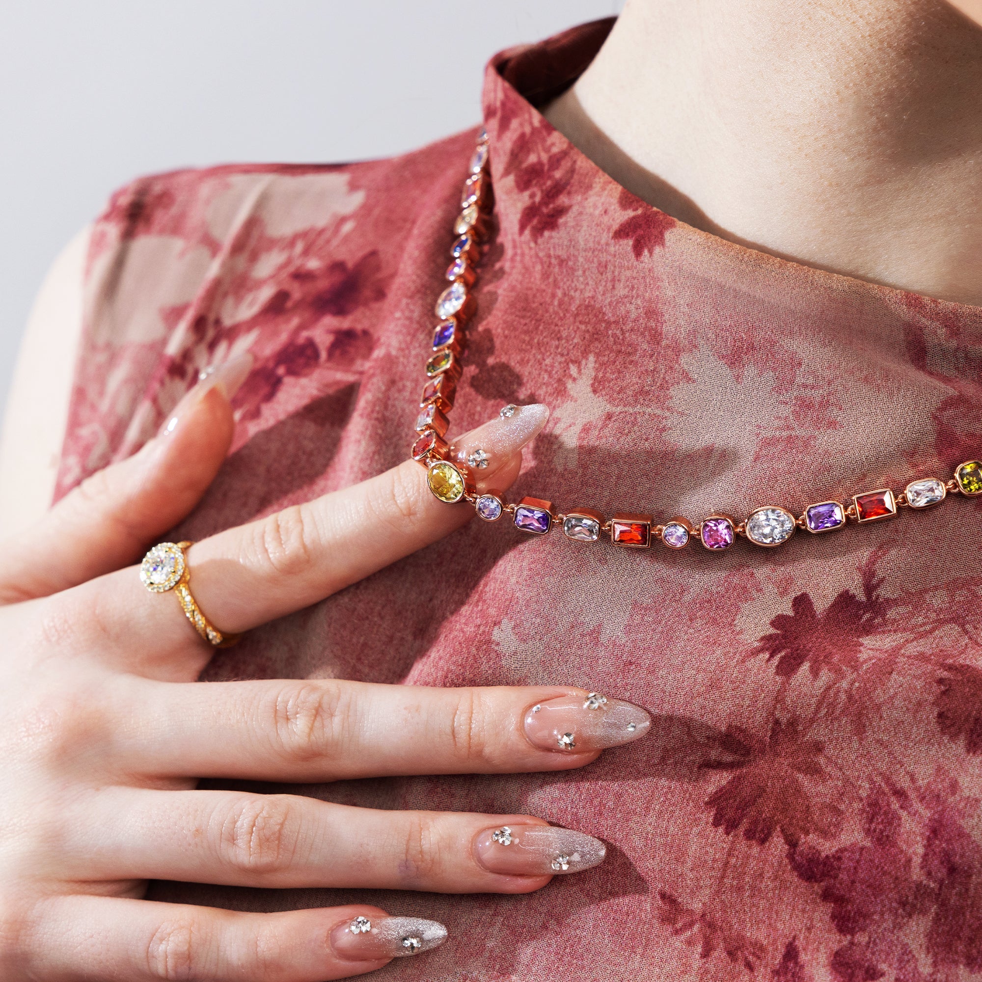Infinity Gem Interlaced Necklace Chain - 6mm - Image 3