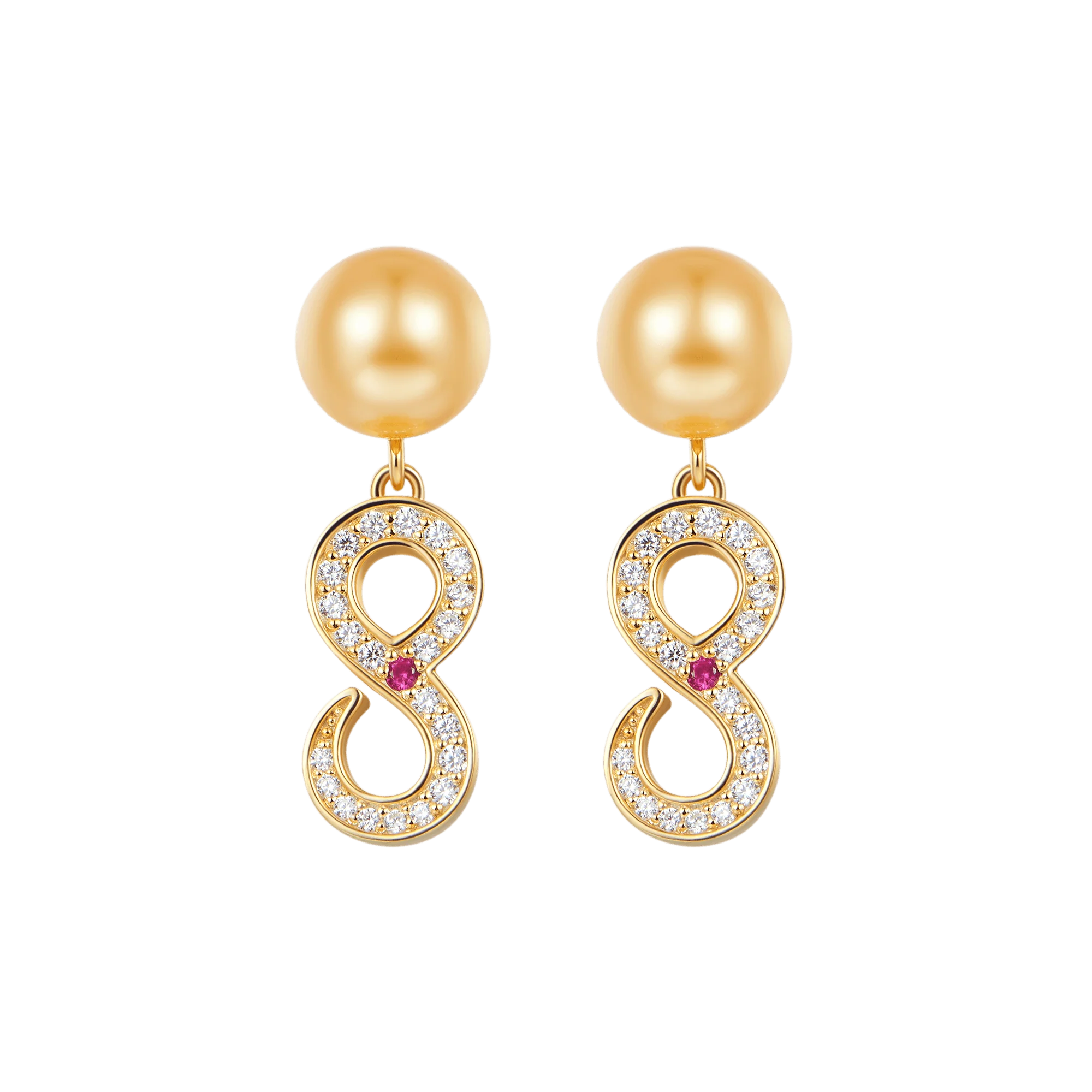 S925 Infinity Pearl Drop Earring - Image 7