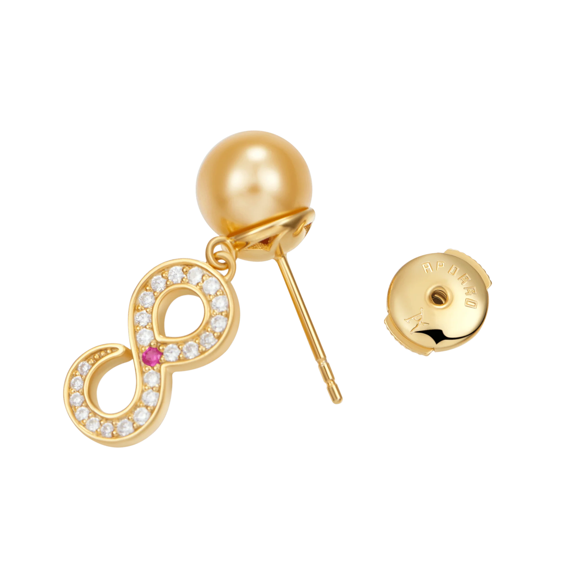 S925 Infinity Pearl Drop Earring - Image 8