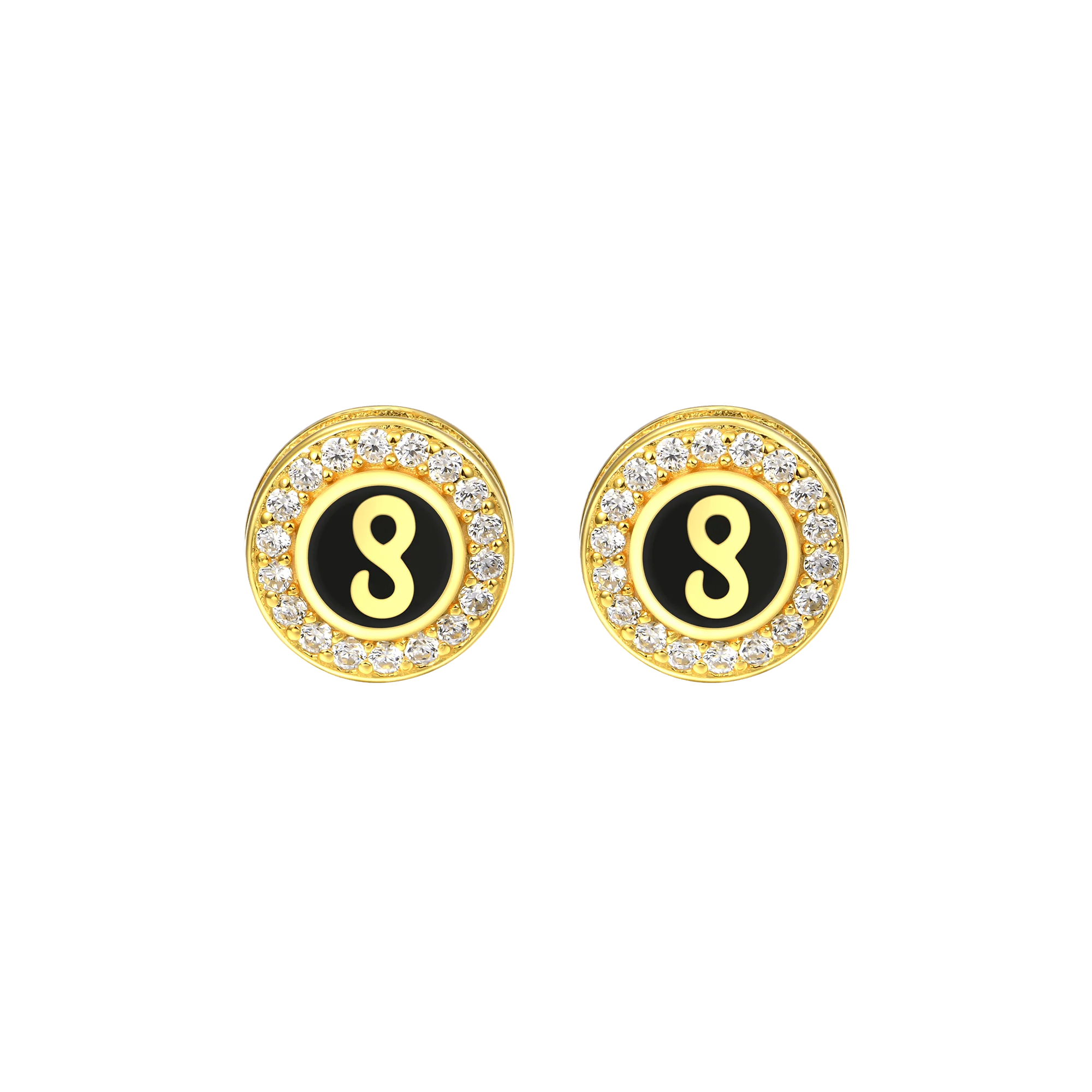 S925 Infinity Stud Earrings - Pair - Image 5