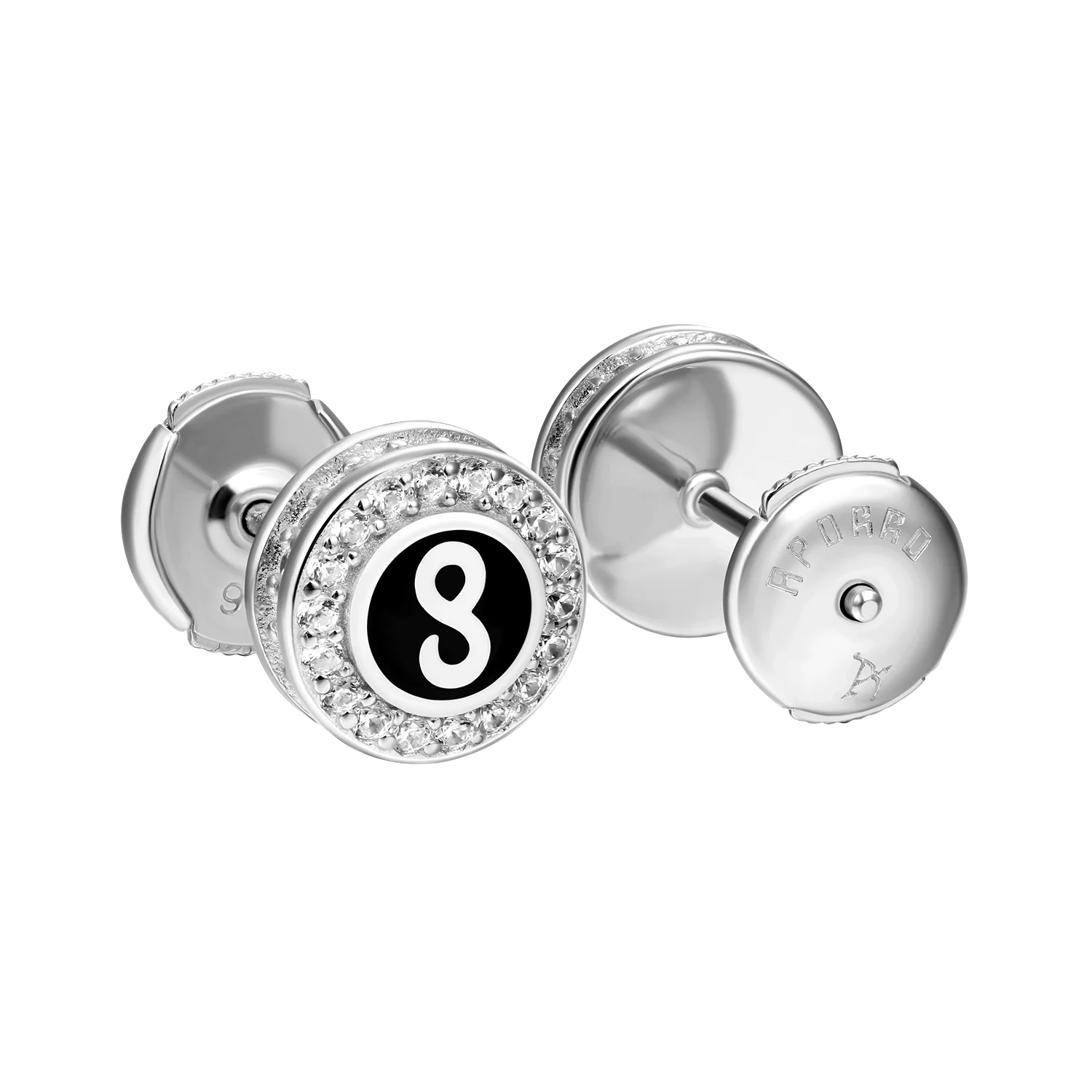S925 Infinity Stud Earrings - Pair - Image 7