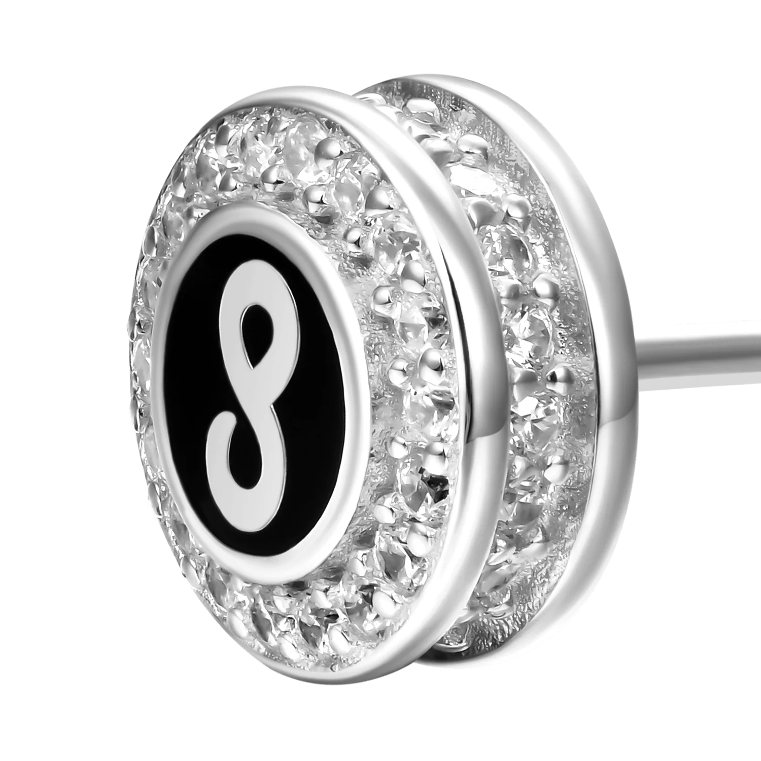 Single Infinity Stud Earring - Image 5