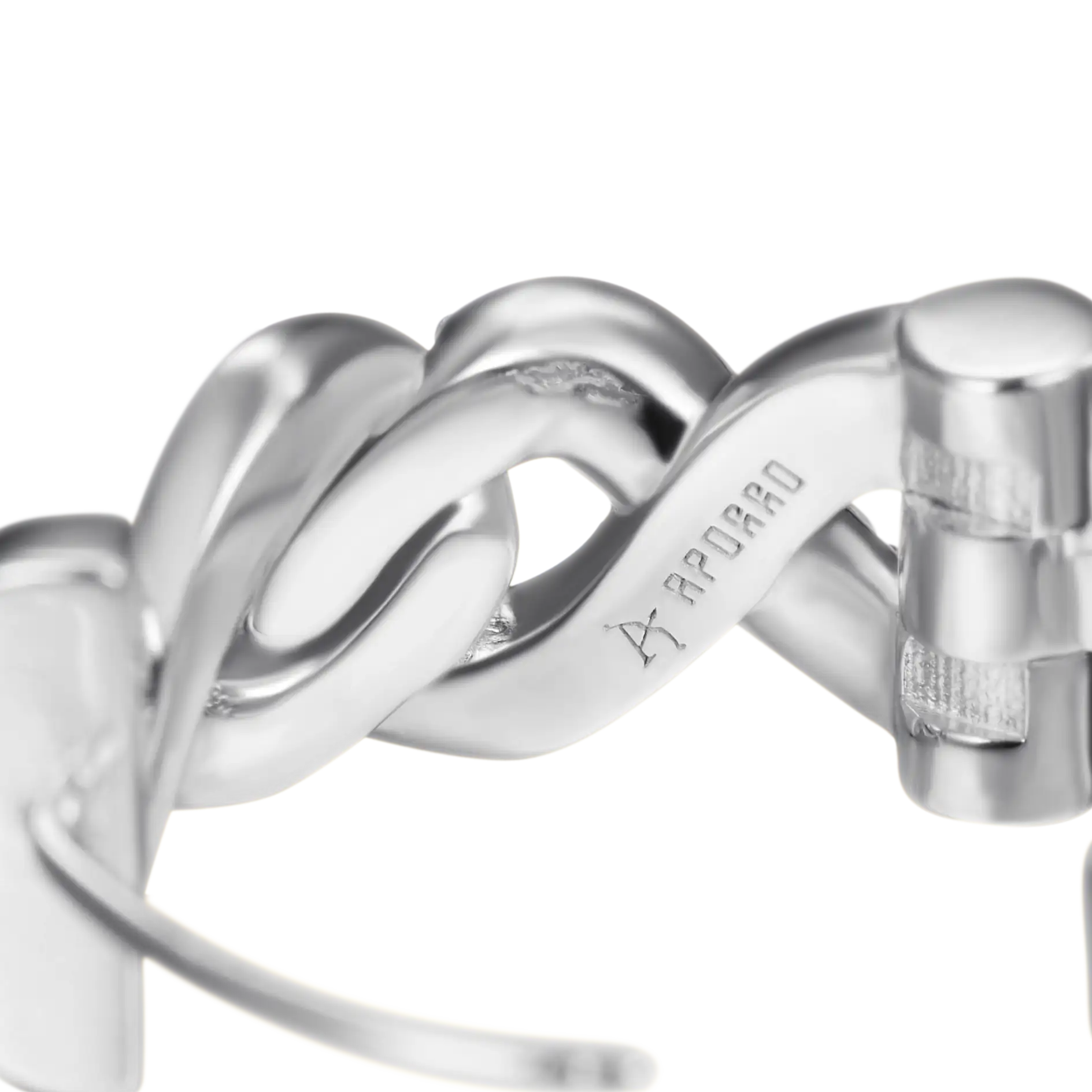 S925 Infinity Two-tone Hoop Earring - Image 10