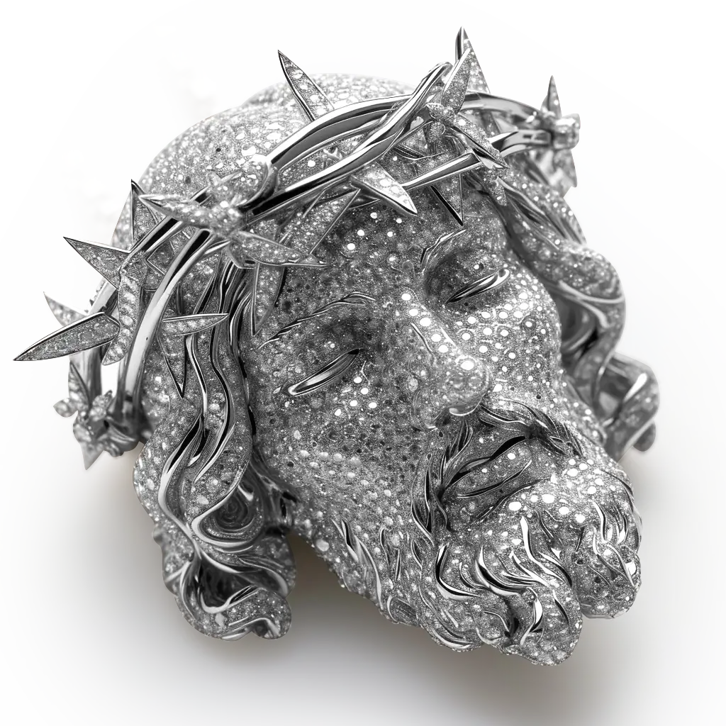 Jesus Piece Iced Pendant - Image 32
