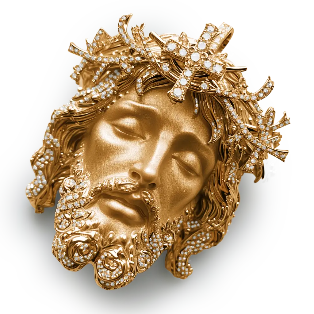 Jesus Piece Iced Pendant - Image 9