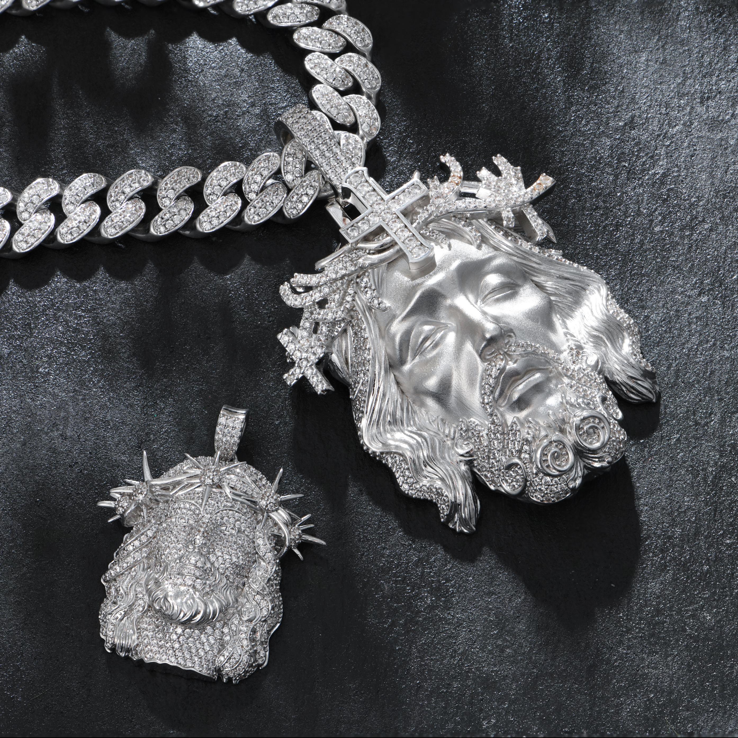 Jesus Piece Iced Pendant - Image 4