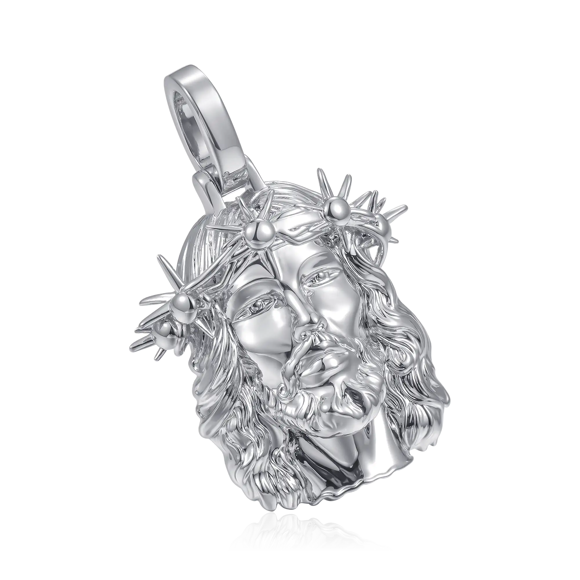 Jesus Piece Plain Gold Pendant - Micro - Image 6