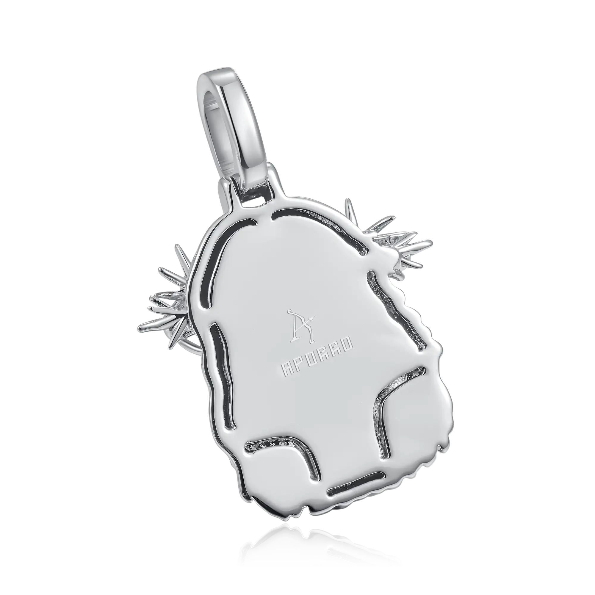 Jesus Piece Plain Gold Pendant - Micro - Image 7
