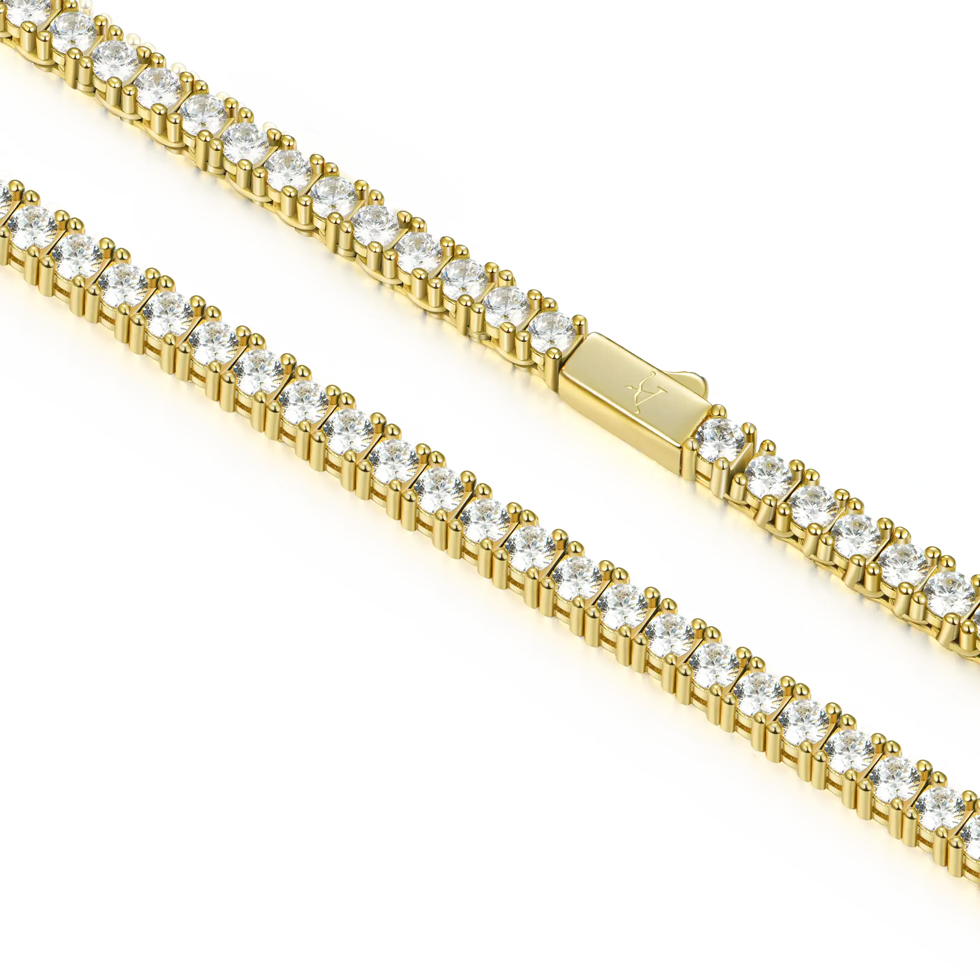 Youth Iced Tennis Chain - 3mm - Image 8
