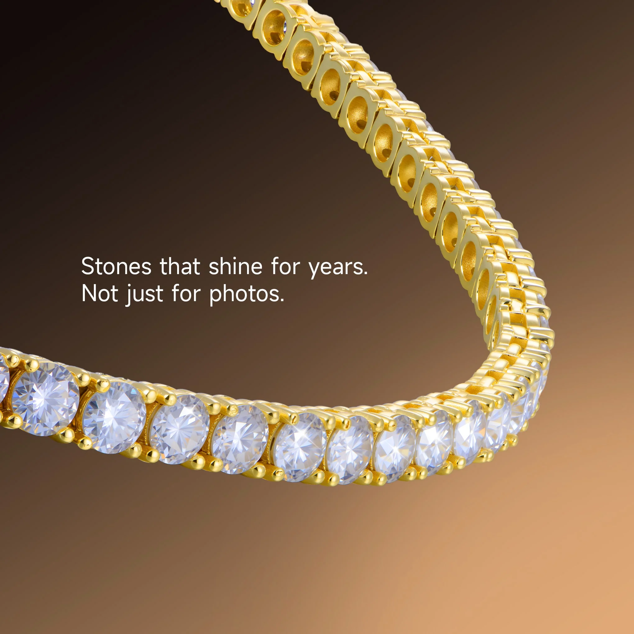 Youth Iced Tennis Chain - 3mm - Image 9