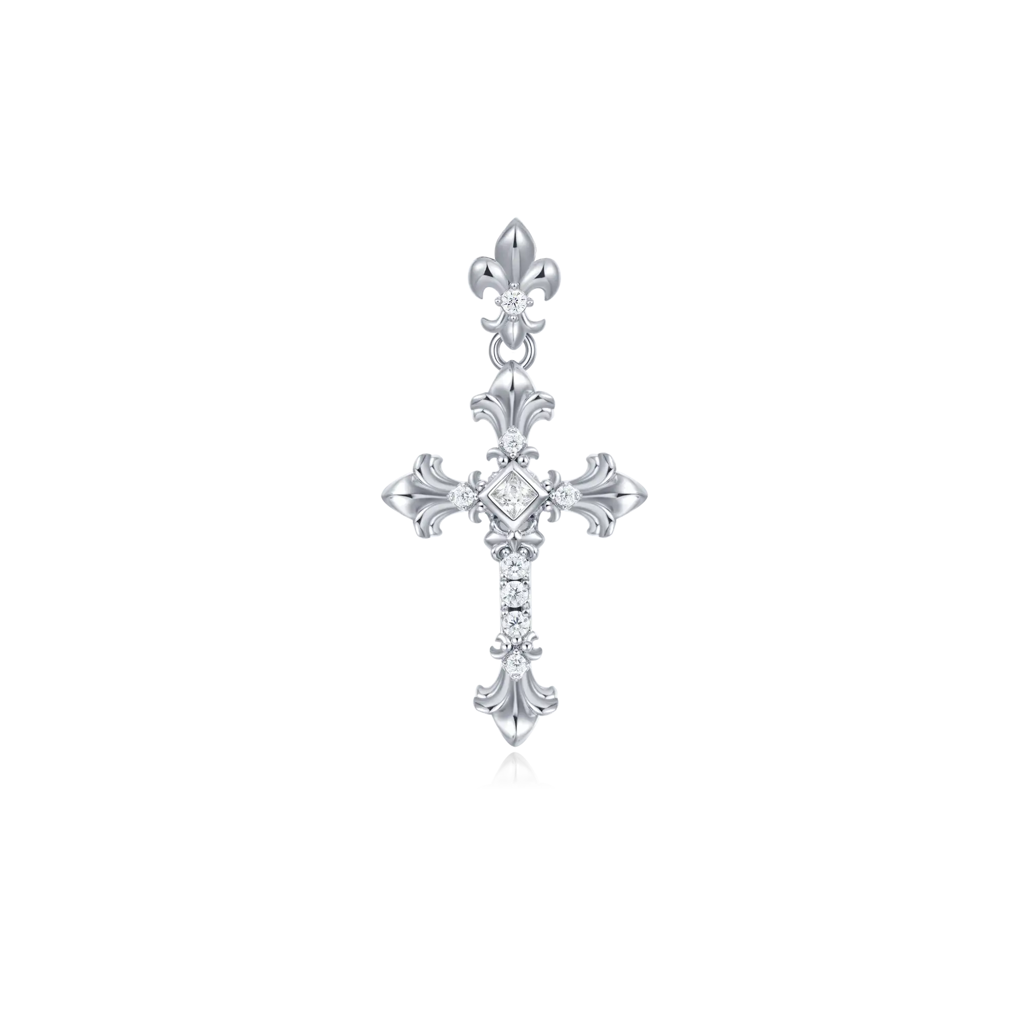 Knight Flower Cross Pendant - Image 7
