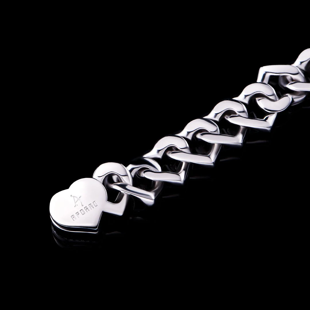 15mm L'amour Heart-Shape Link Bracelet - Image 6