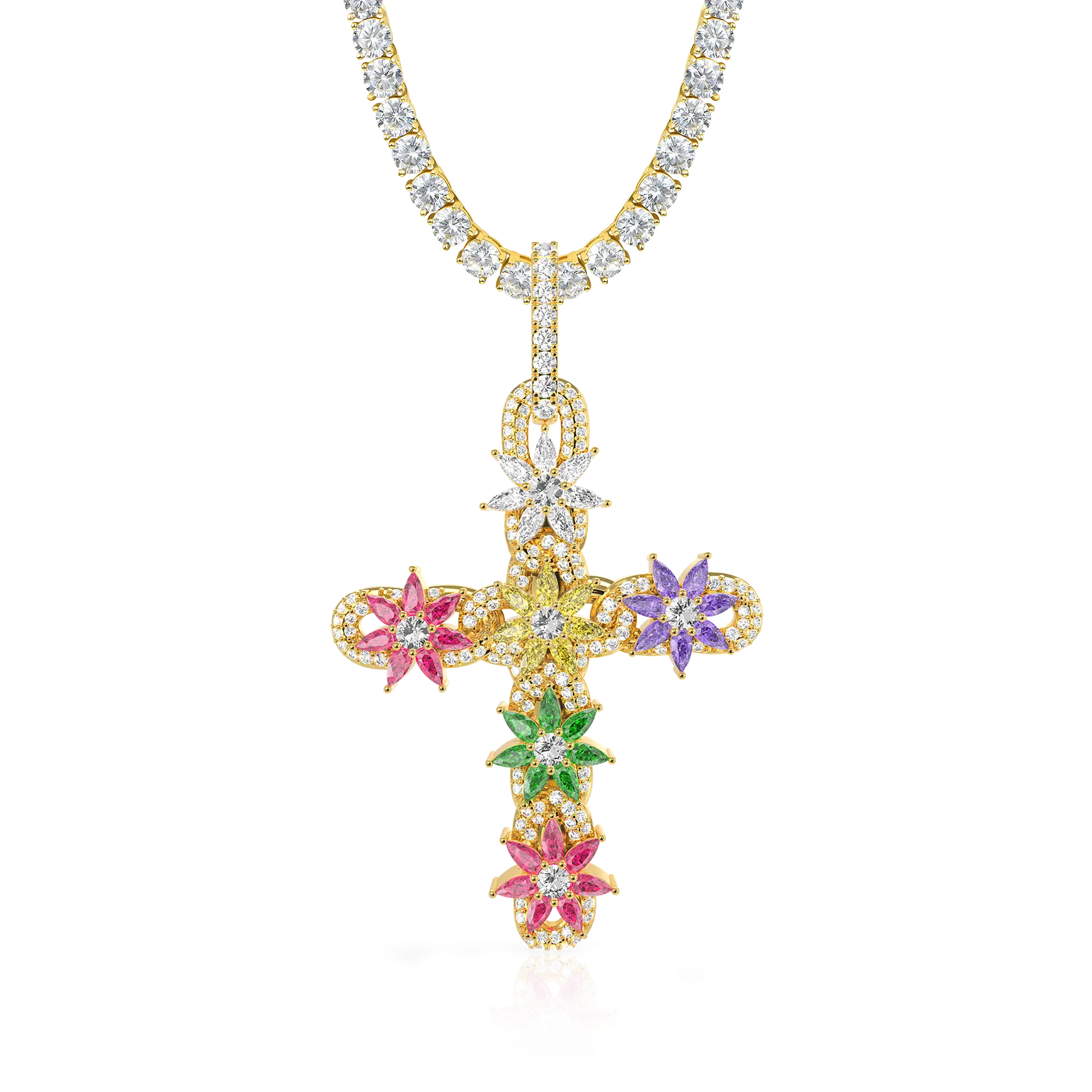 Lily Infinity Cross Pendant - Image 10
