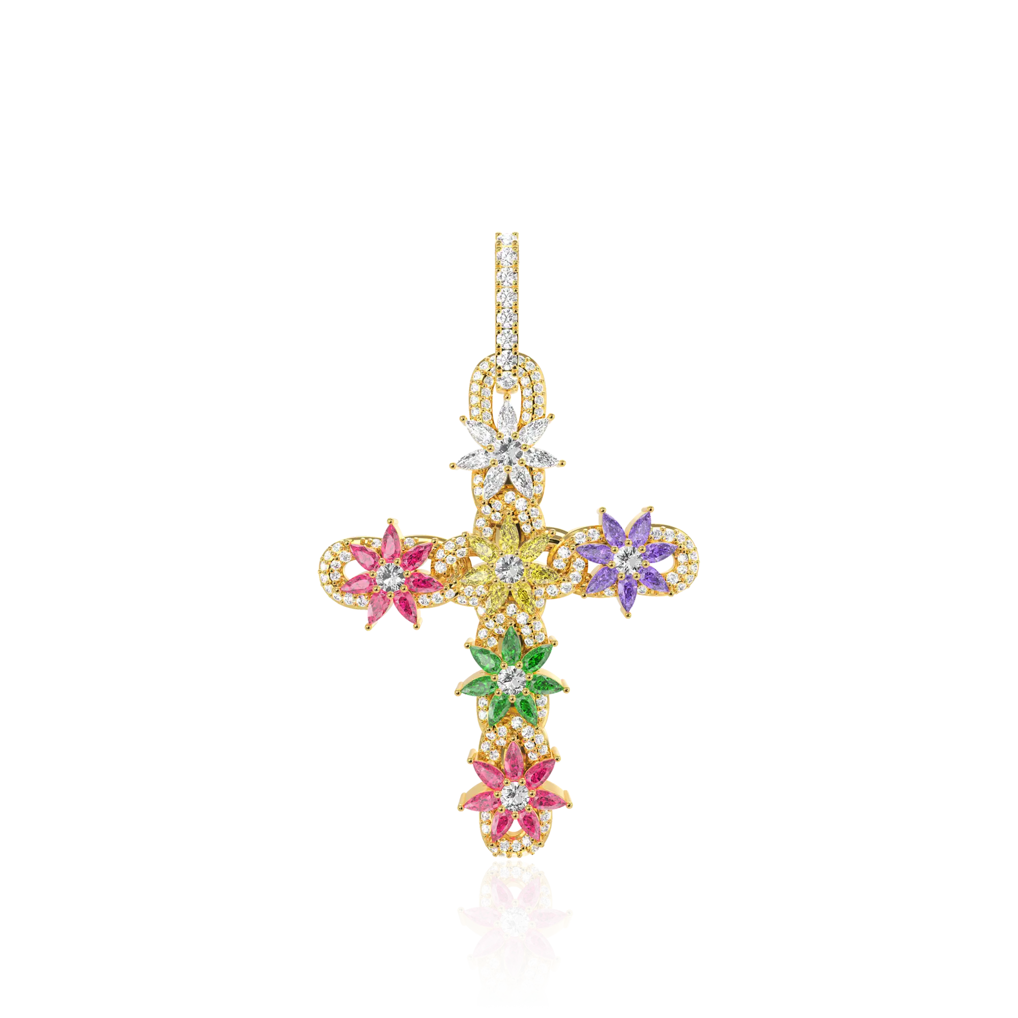 Lily Infinity Cross Pendant - Image 11