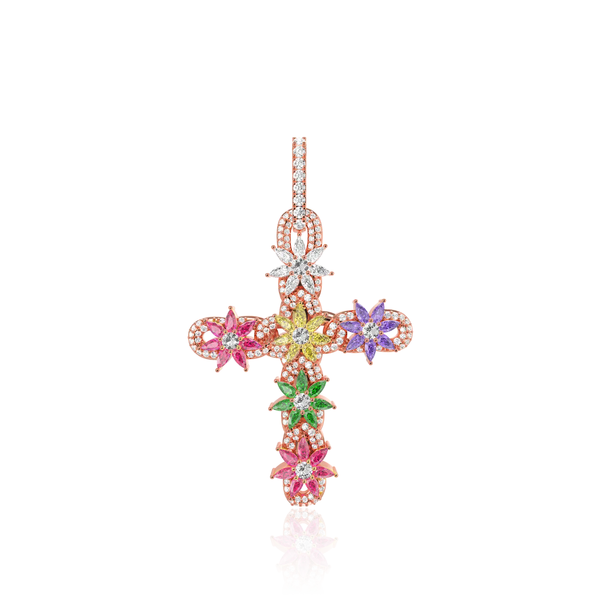 Lily Infinity Cross Pendant - Image 16