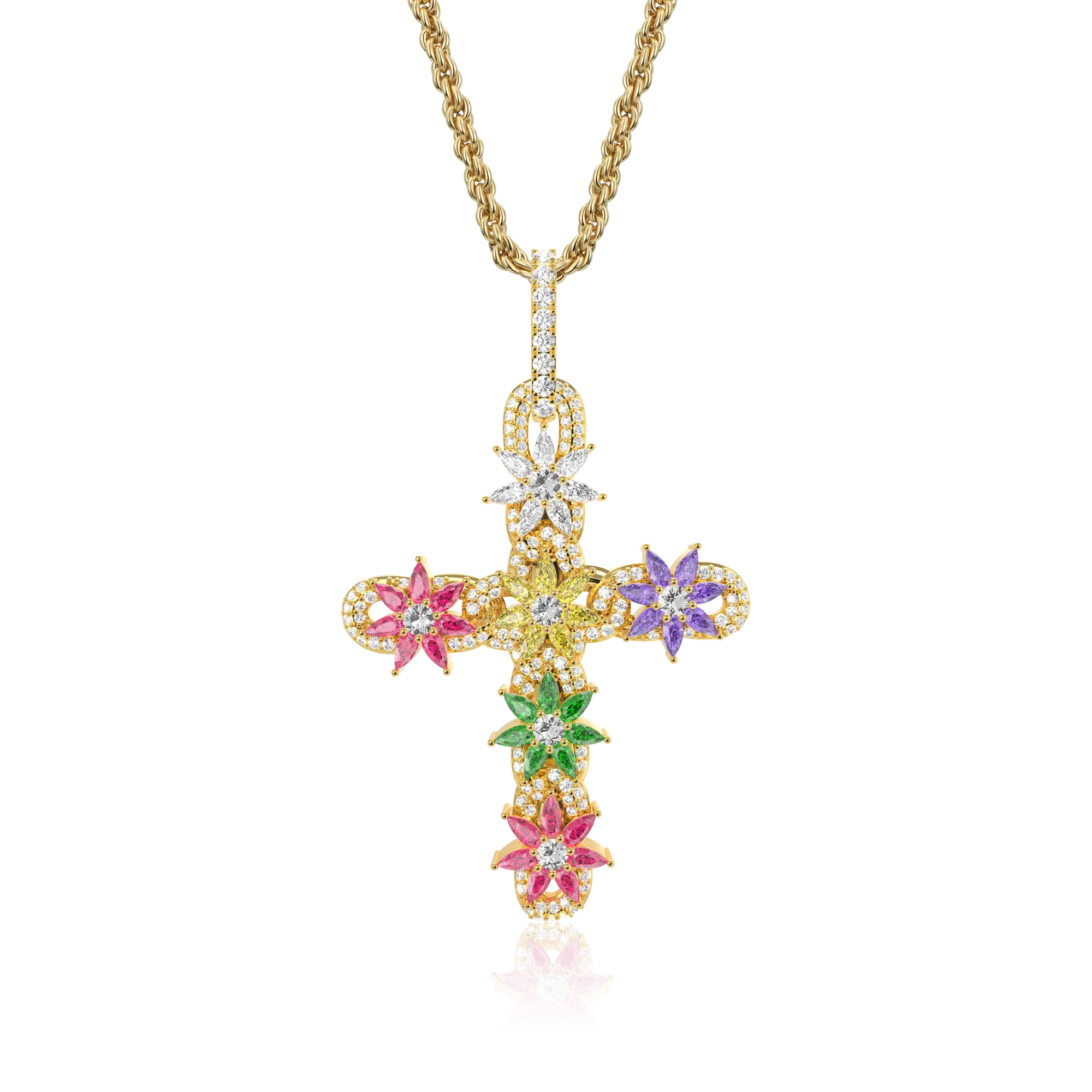 Lily Infinity Cross Pendant - Image 7