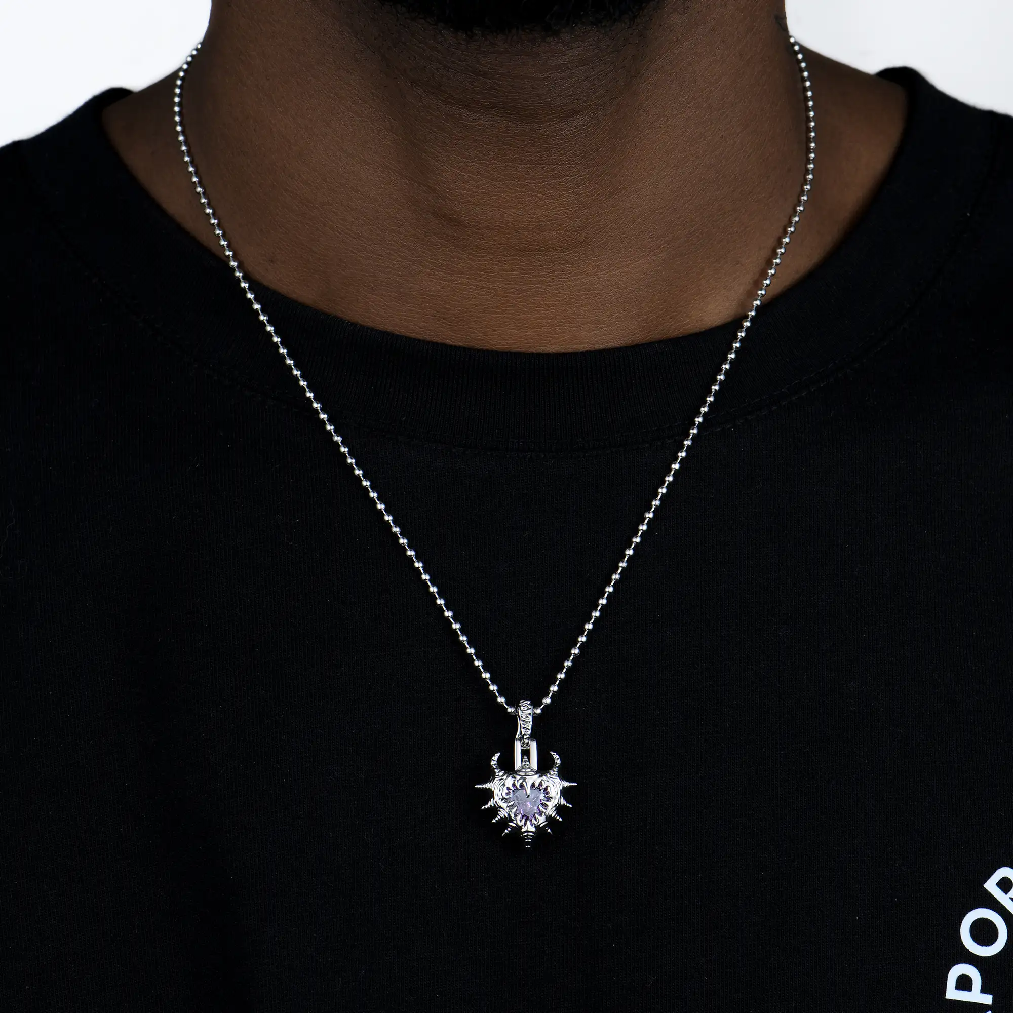 Melted Thorned Heart Pendant - Image 2