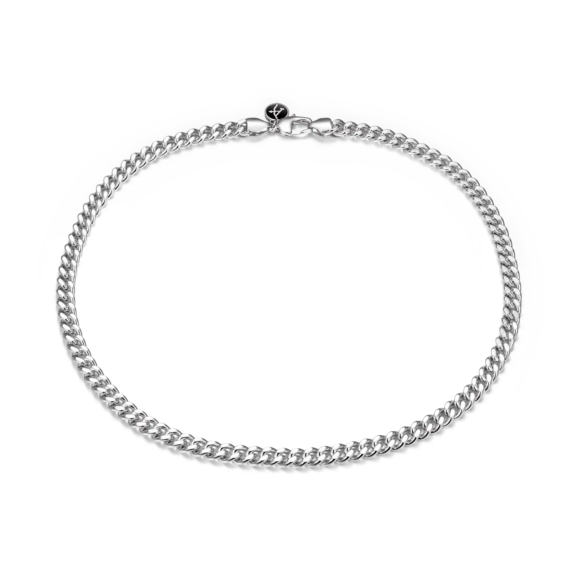 3.5mm&8mm Miami Micro Cuban Curb Chain - White Gold - Image 9
