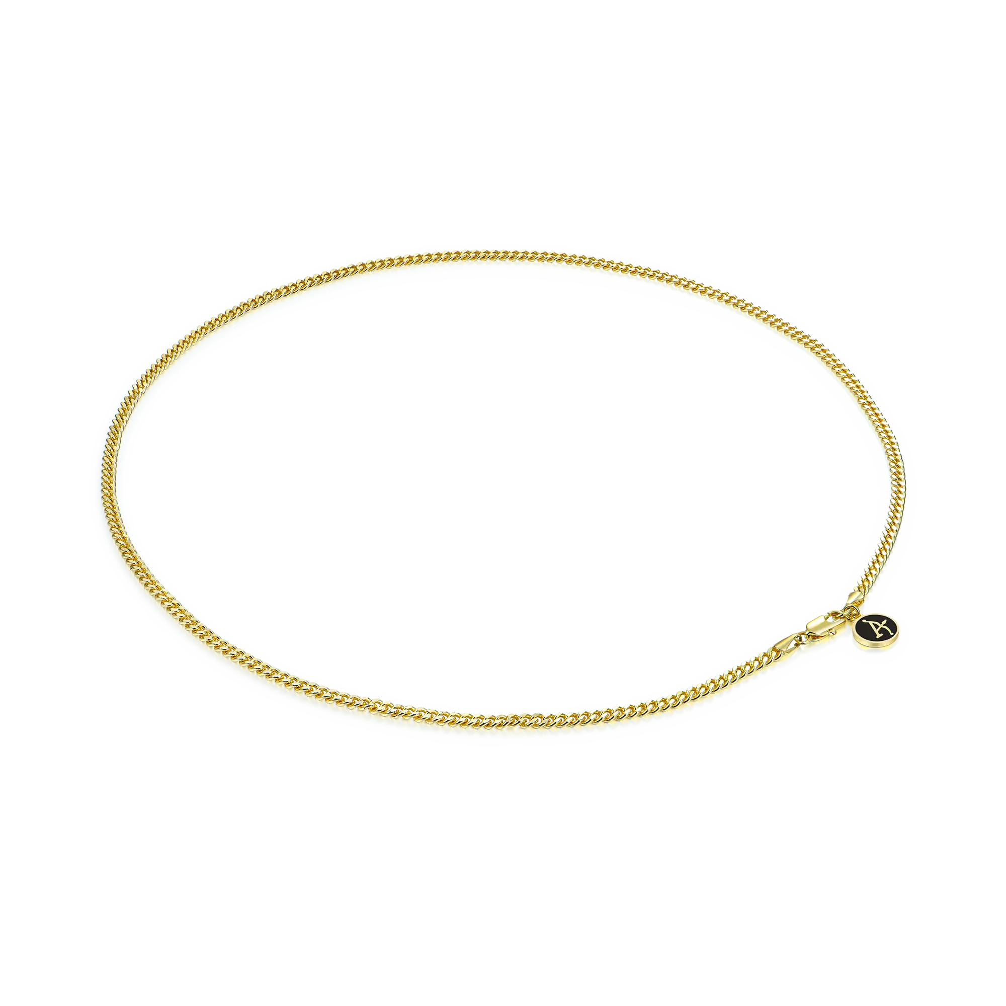 3.5mm Miami Micro Cuban Curb Chain - Yellow Gold - Image 6