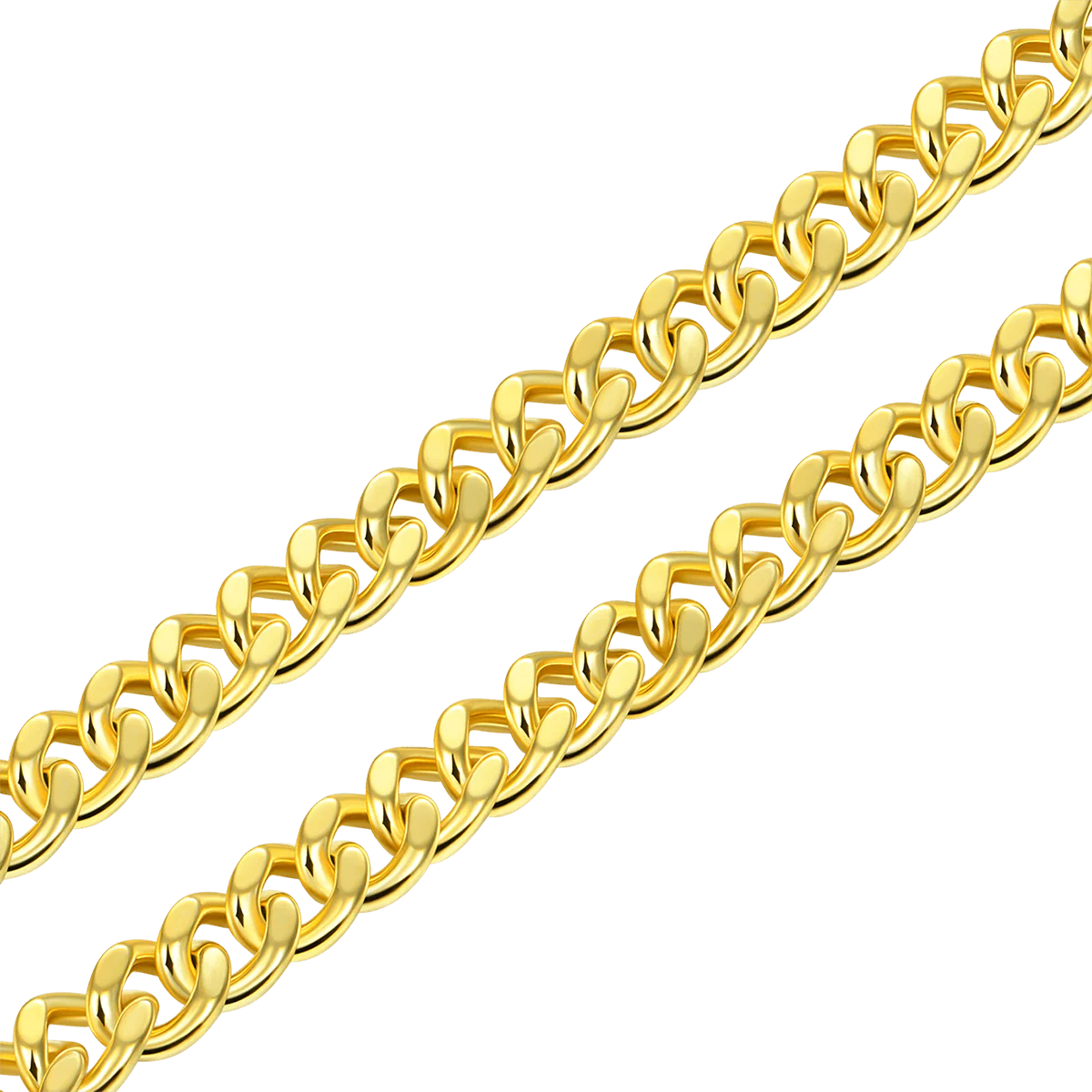 18" Miami Yellow Gold Micro Cuban Curb Chain - 5mm - Image 3