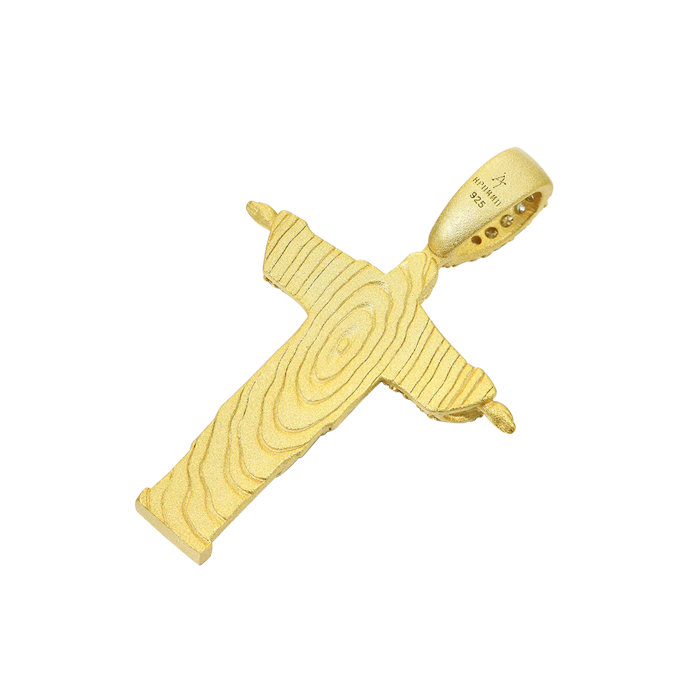 Moissanite Cristo Redentor Pendant - Micro - Image 5