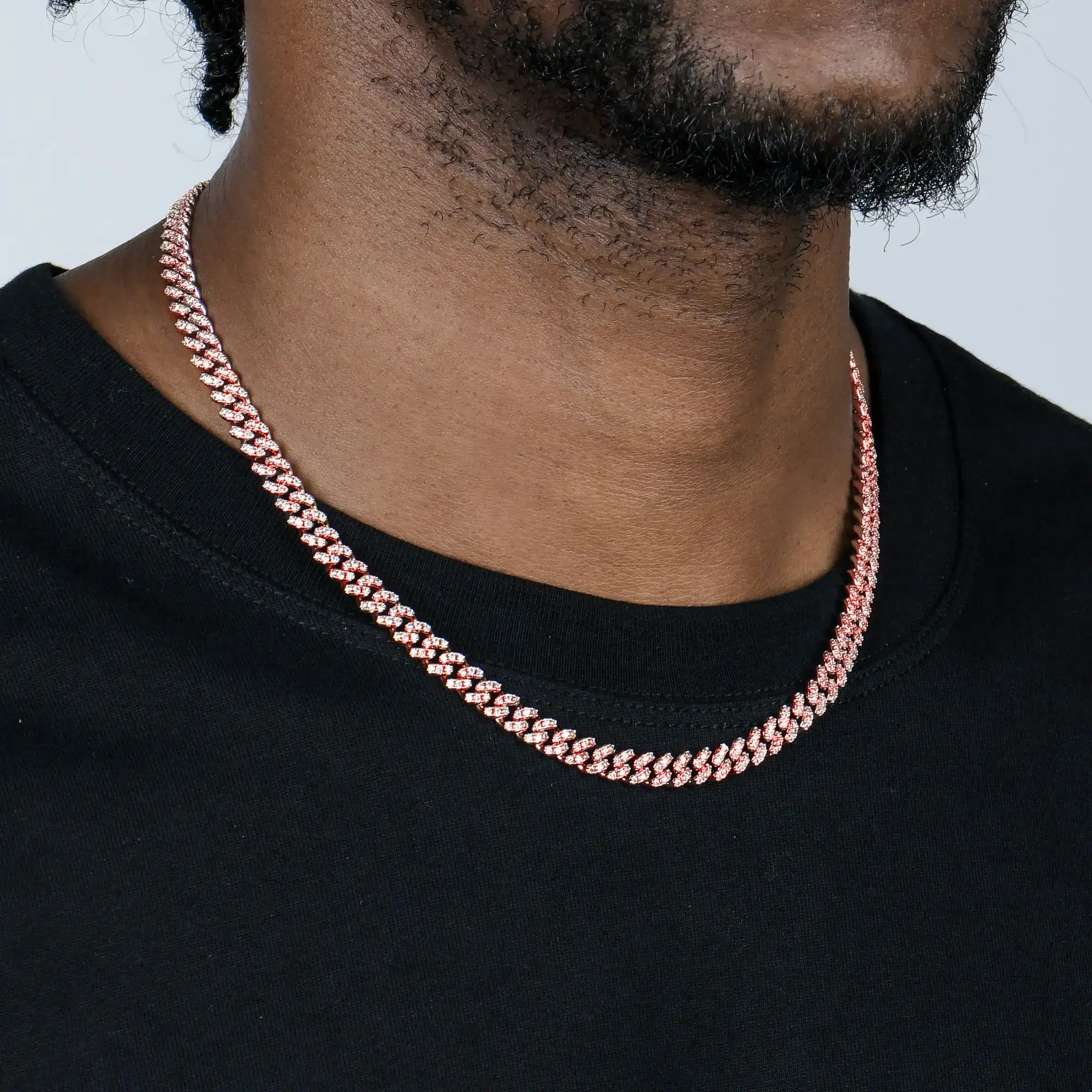Moissanite Round Cut Cuban Link Chain - 6mm - Image 13