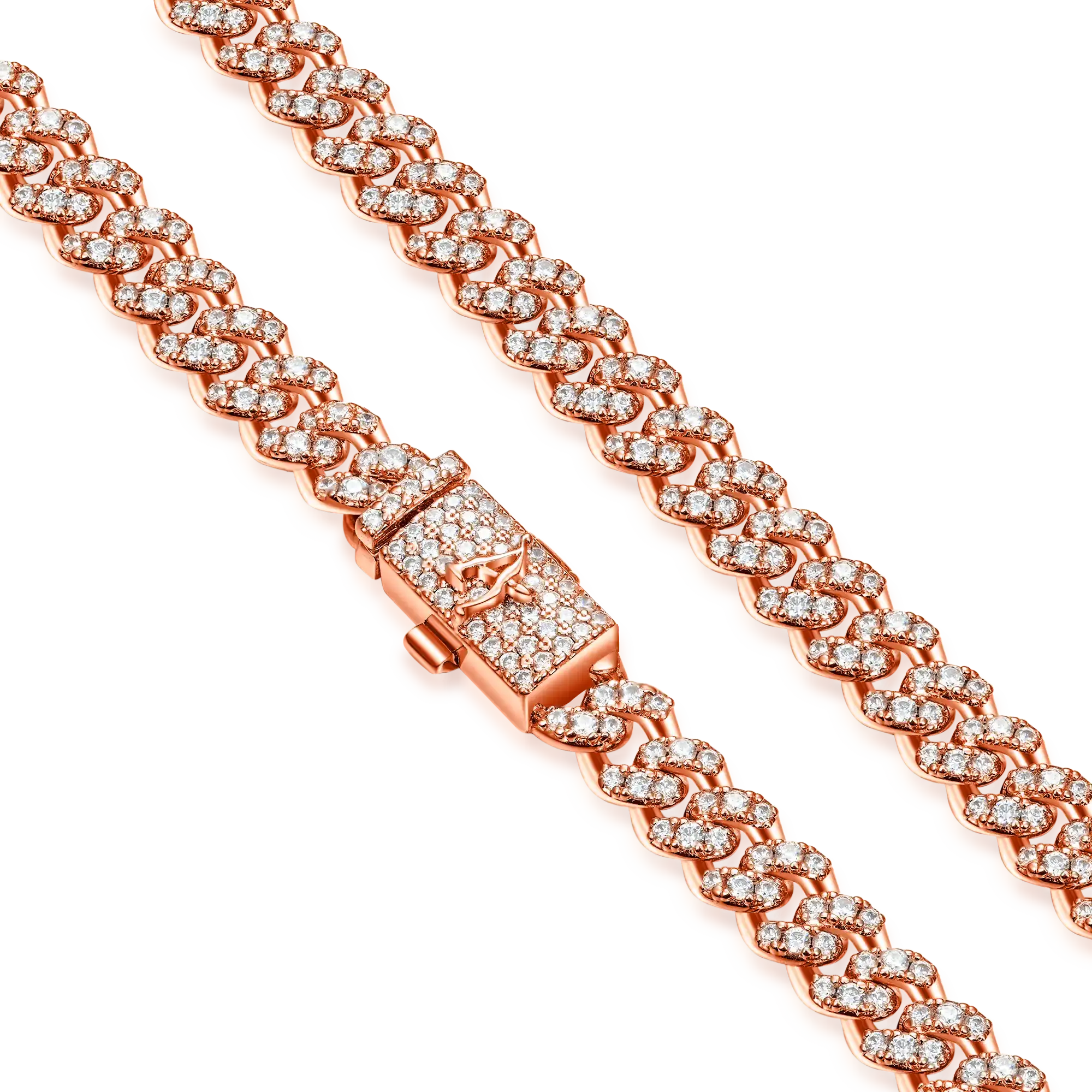 Moissanite Round Cut Cuban Link Chain - 6mm - Image 15