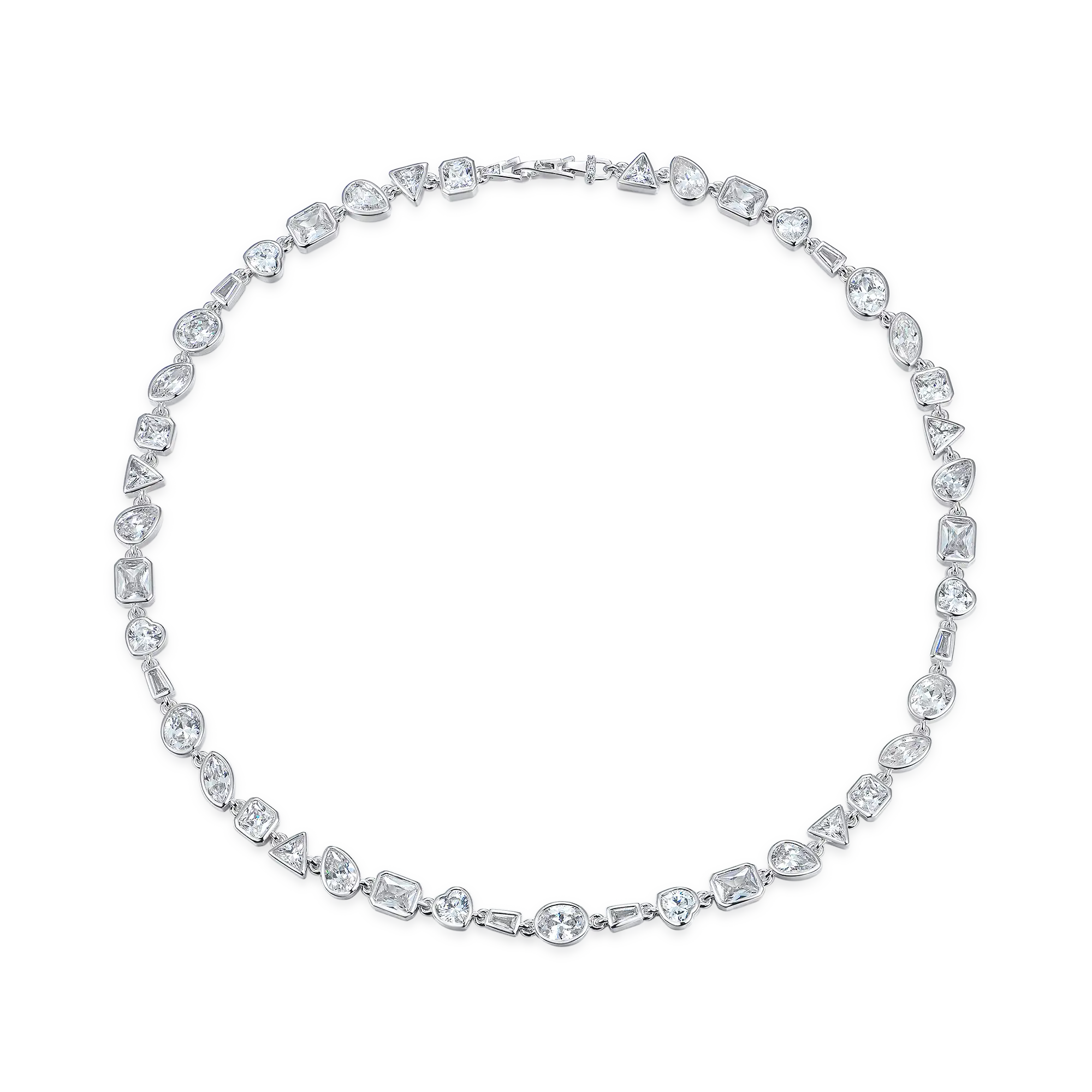 Mixed Shape Gemstone Bezel Chain - 6mm - Image 3