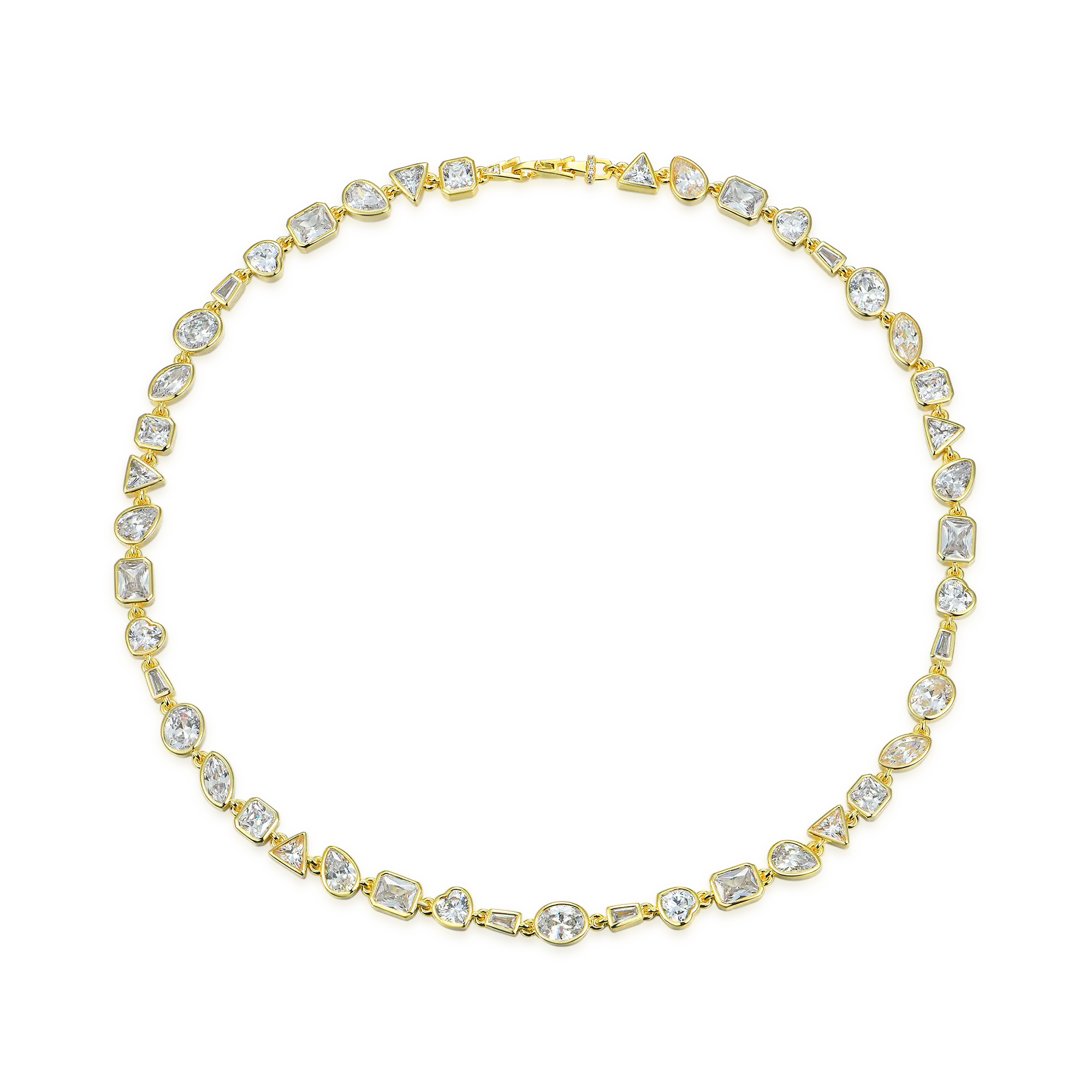 Mixed Shape Gemstone Bezel Chain - 6mm - Image 6