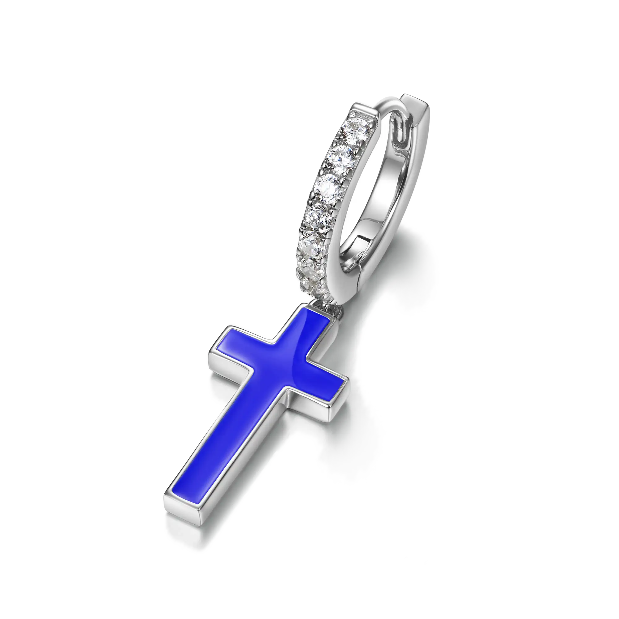 S925 Arcenciel Cross Dangly Earrings - Pair - Image 10
