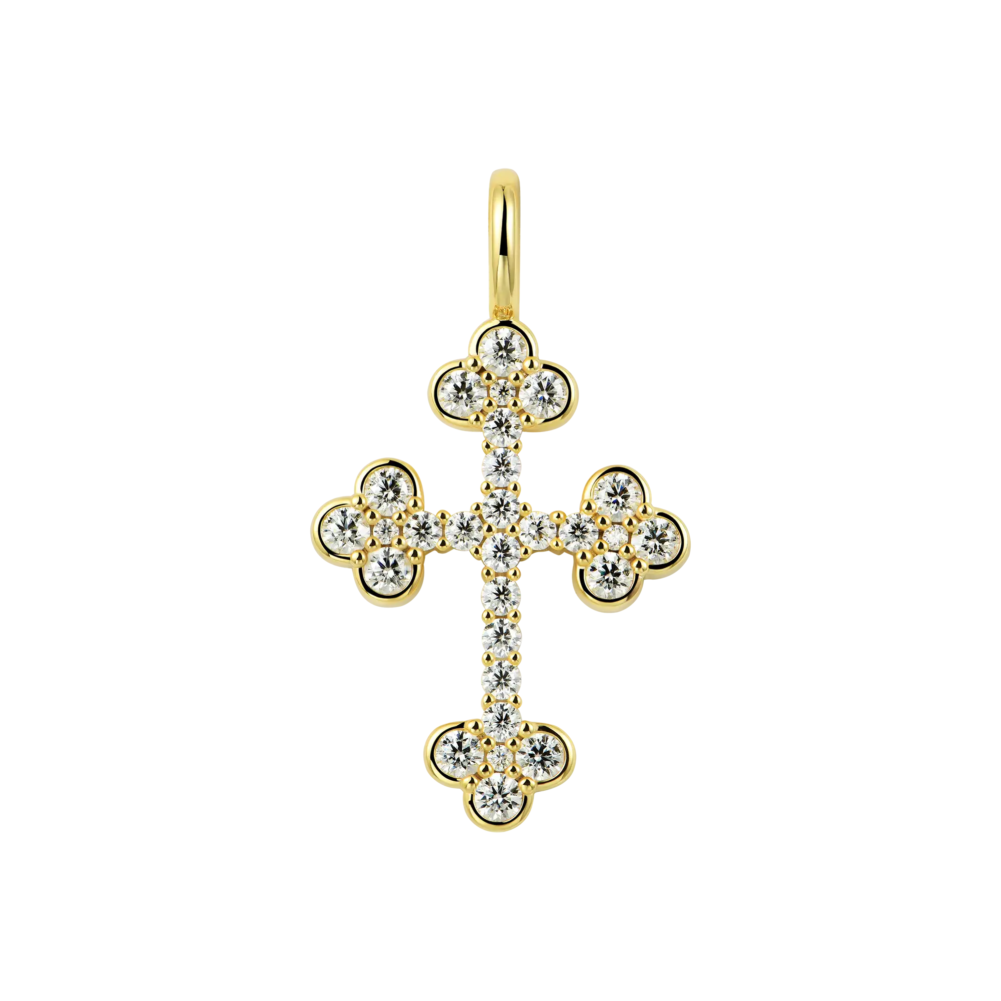Moissanite Bottoni Cross Pendant - Image 8