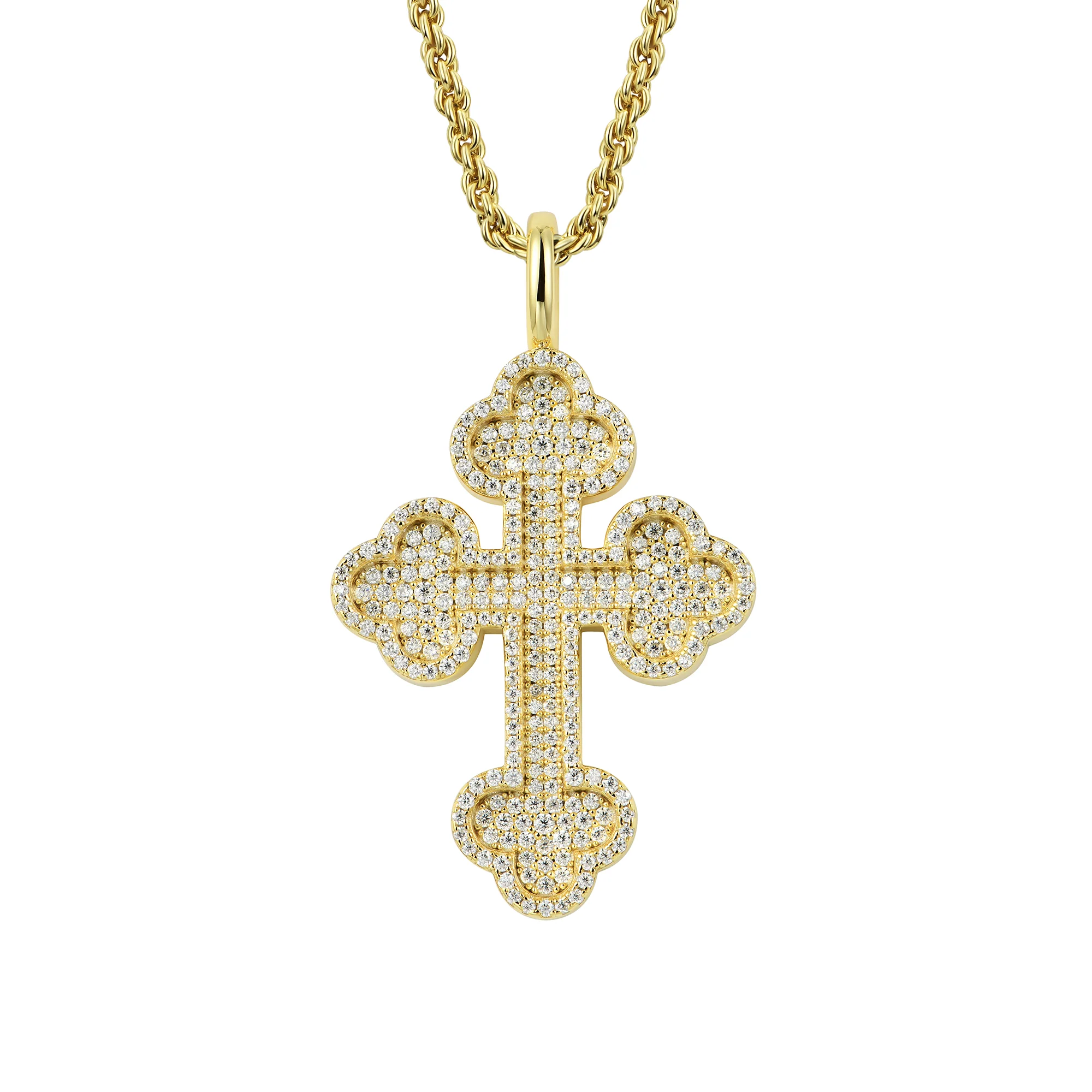 Double-Layered Bottoni Cross Pendant - Image 8
