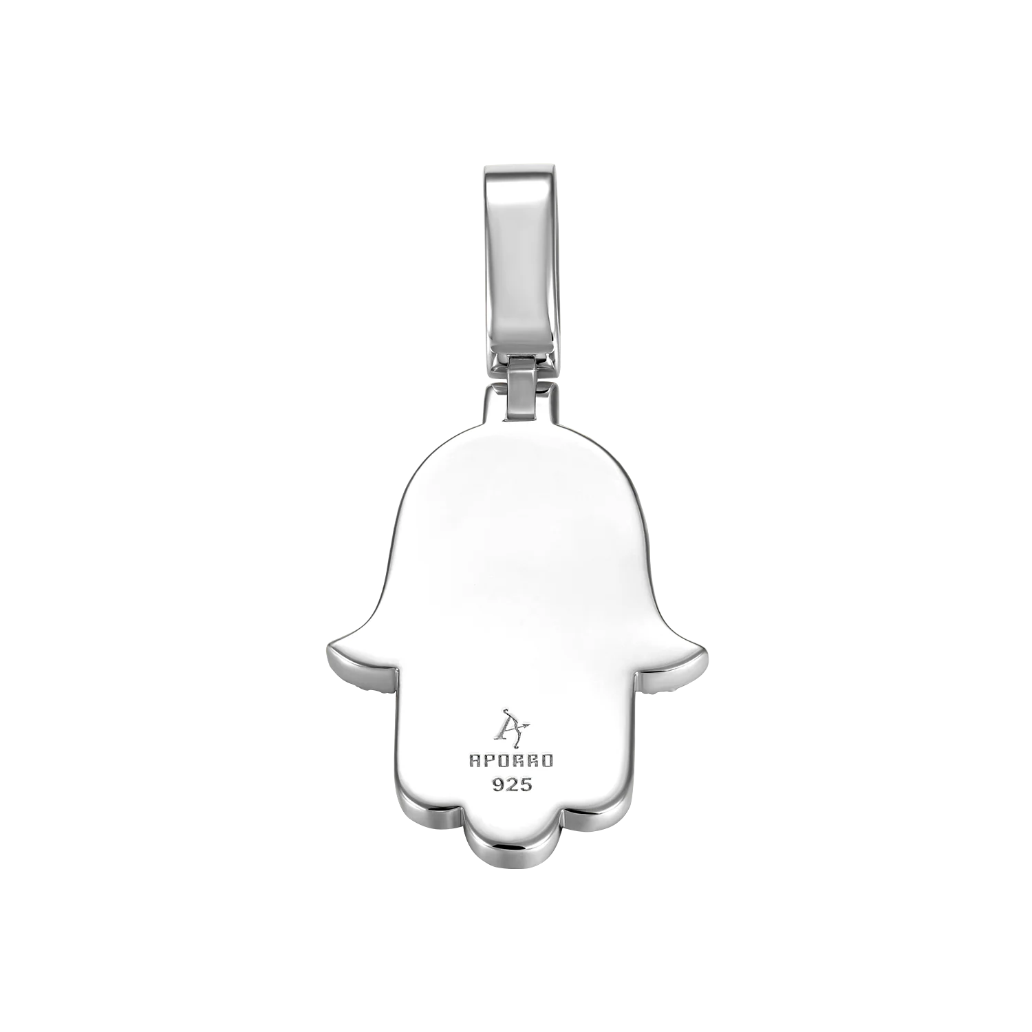 Moissanite Double-Layered Hamsa Pendant - Image 8