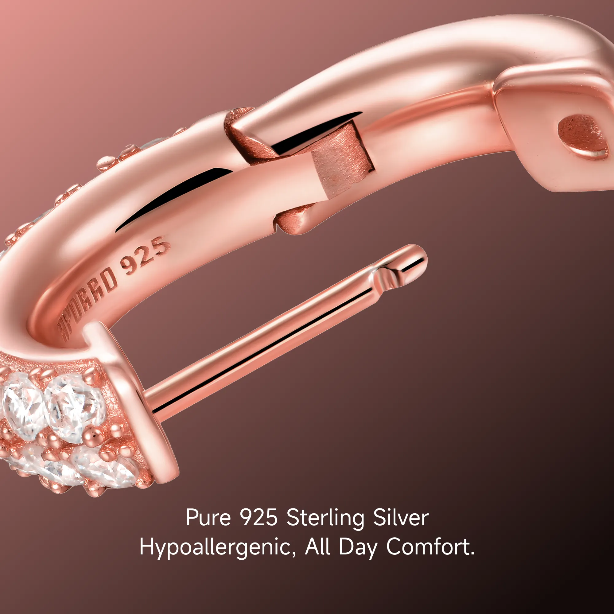S925 Double Row Hoop Earring - Image 20