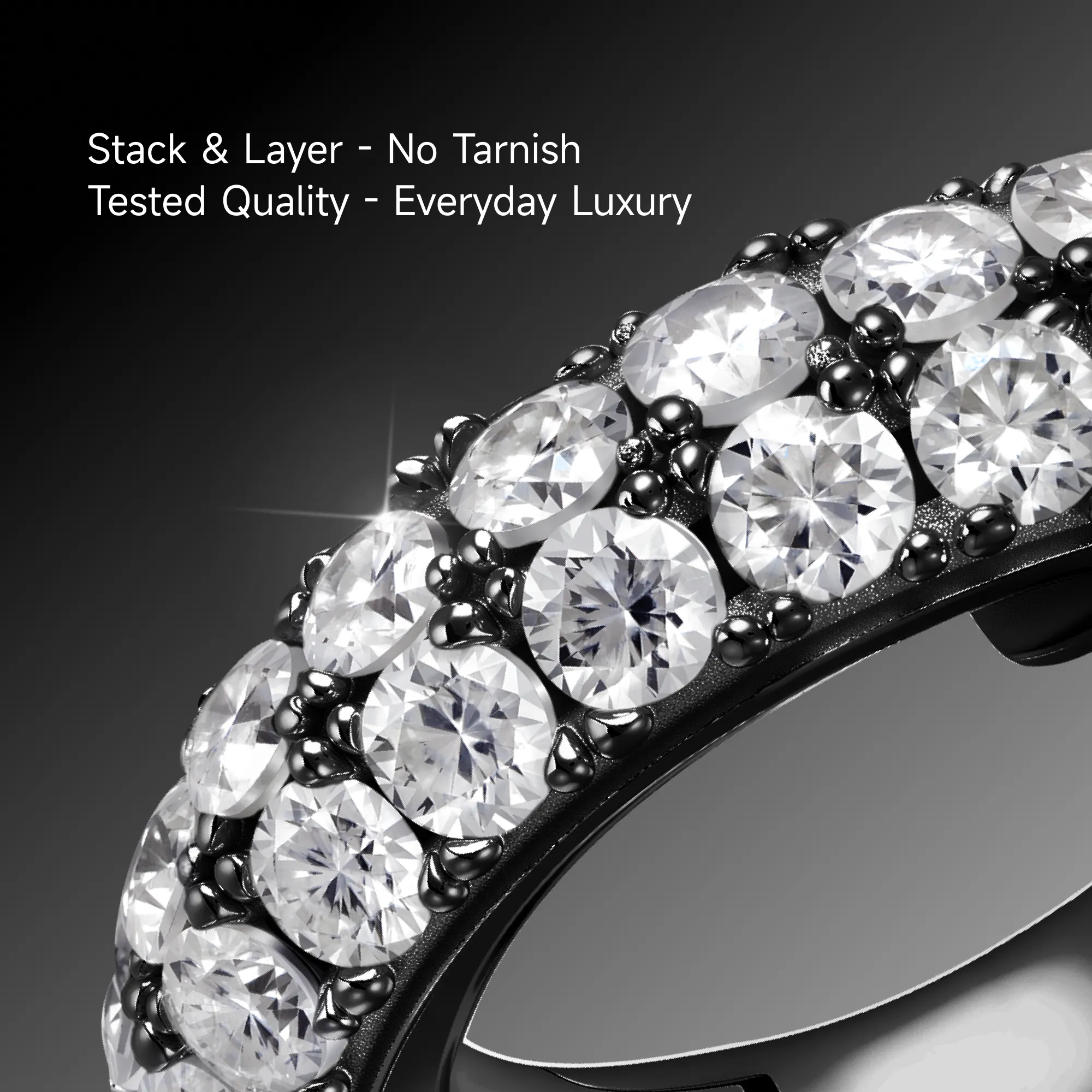 S925 Double Row Hoop Earring - Image 26