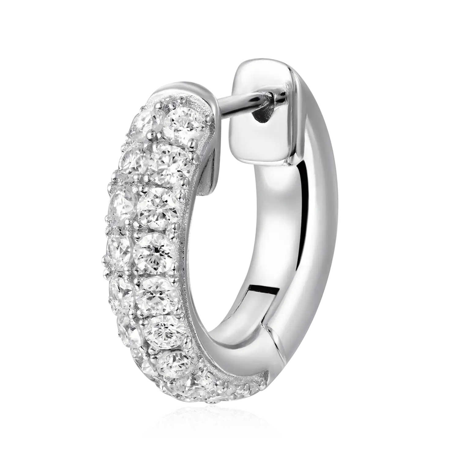 S925 Double Row Hoop Earring - Image 6