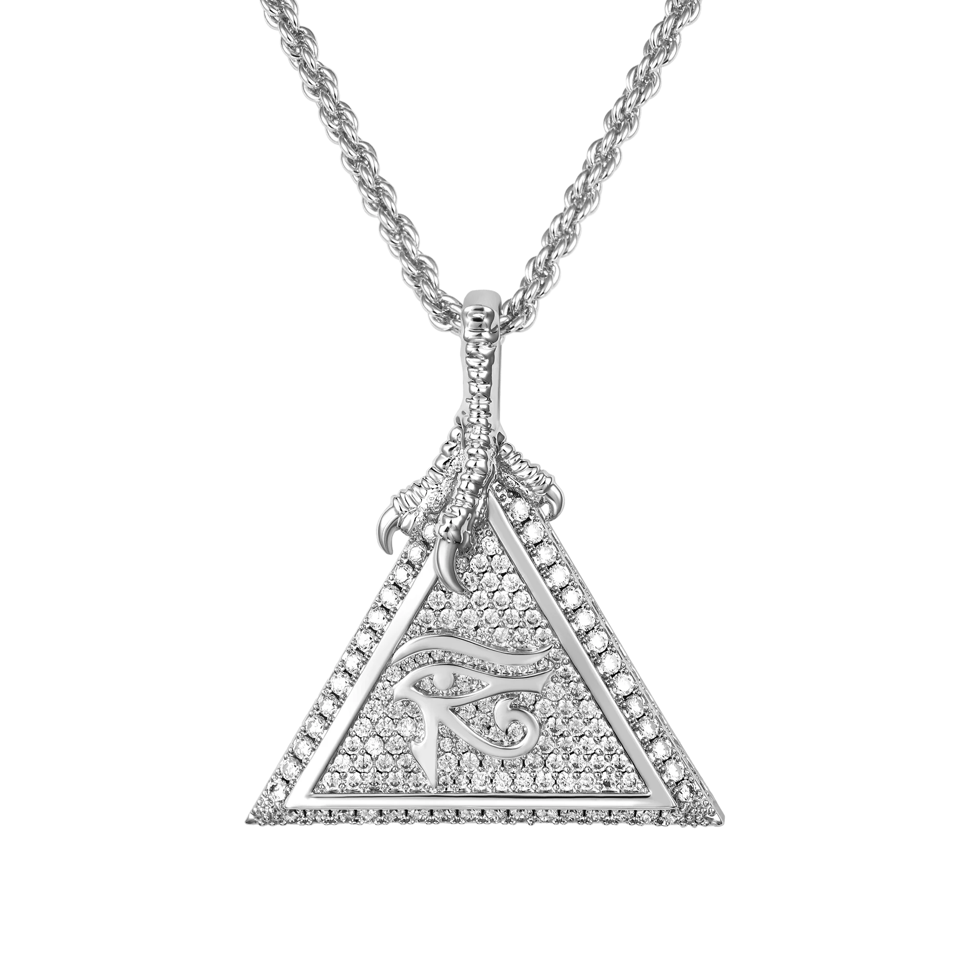 Moissanite Eye of Horus Micro Pendant