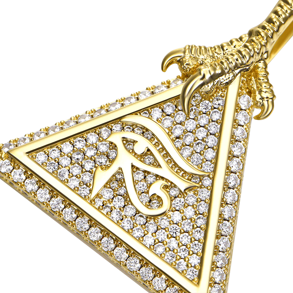 Moissanite Eye of Horus Micro Pendant - Image 12