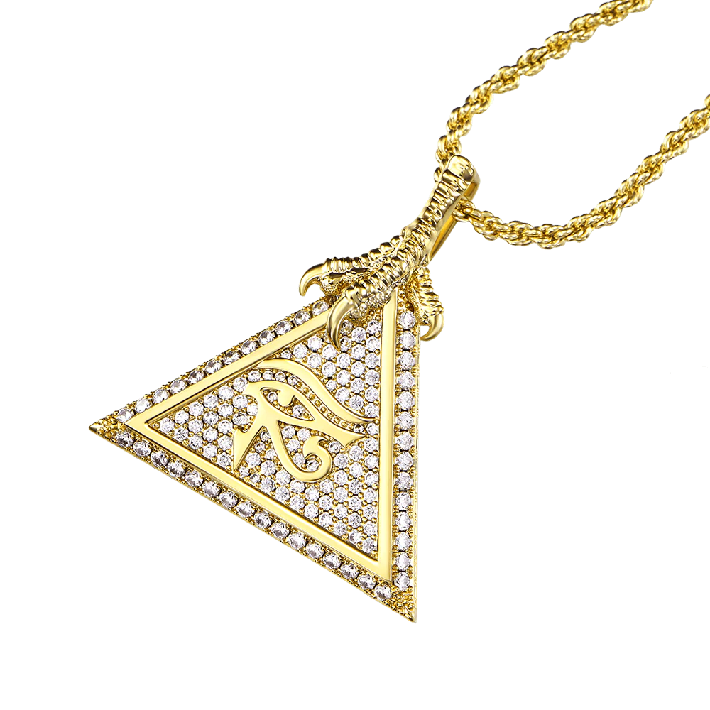 Moissanite Eye of Horus Micro Pendant - Image 13