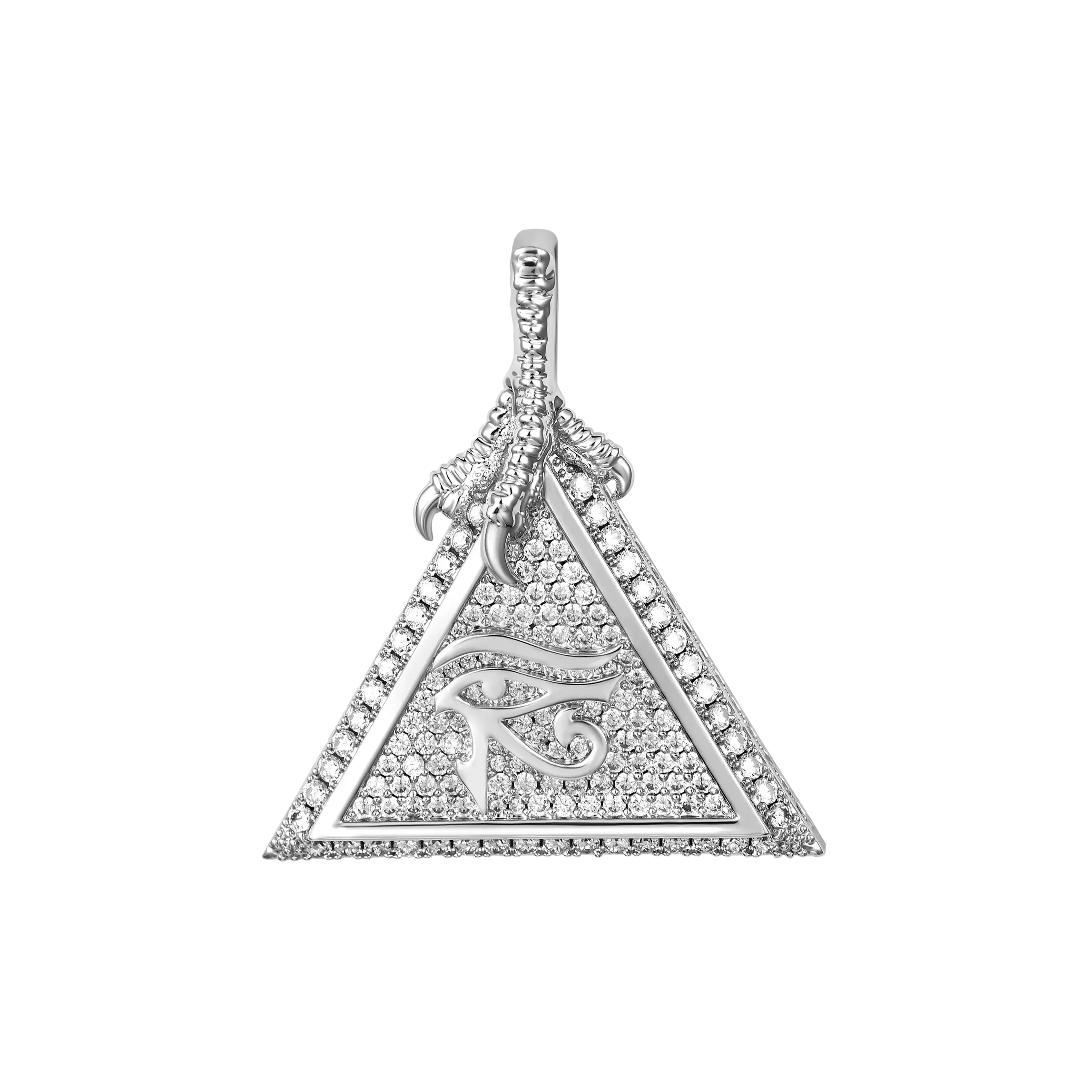 Moissanite Eye of Horus Micro Pendant - Image 5