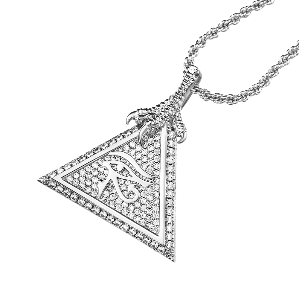 Moissanite Eye of Horus Micro Pendant - Image 6