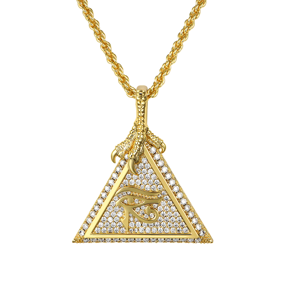 Moissanite Eye of Horus Micro Pendant - Image 8