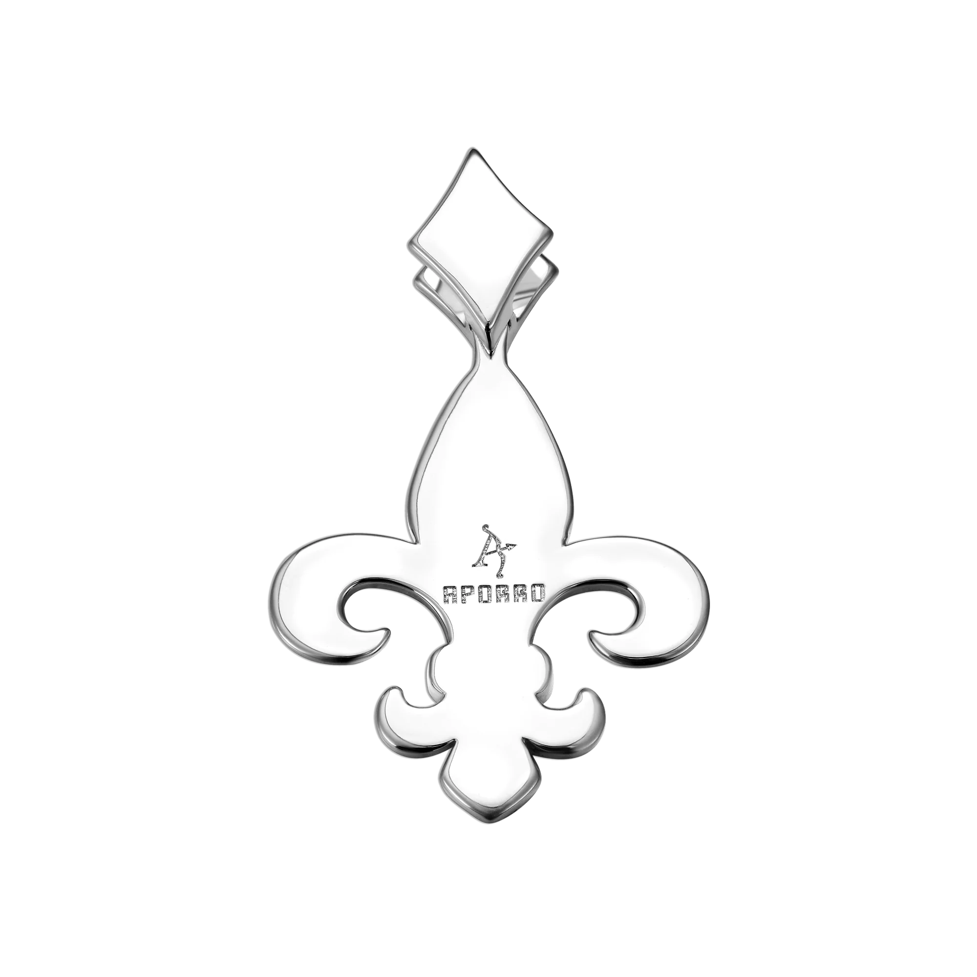 Moissanite Fleur de lis Pendant - Image 7