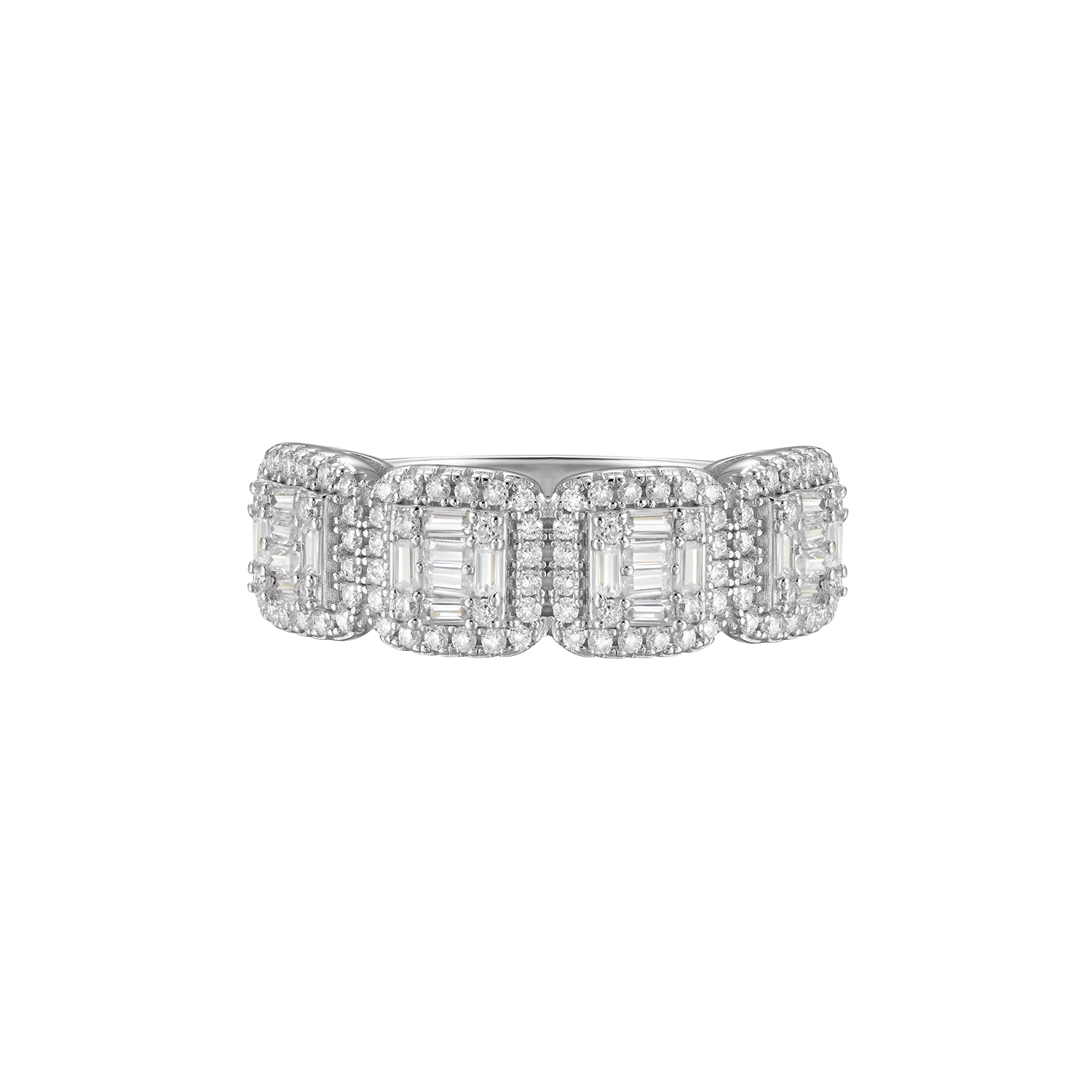Moissanite Halo Ring - 9.5mm - Image 4