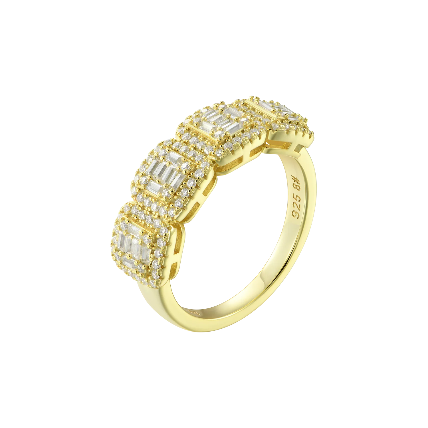 Moissanite Halo Ring - 9.5mm - Image 6