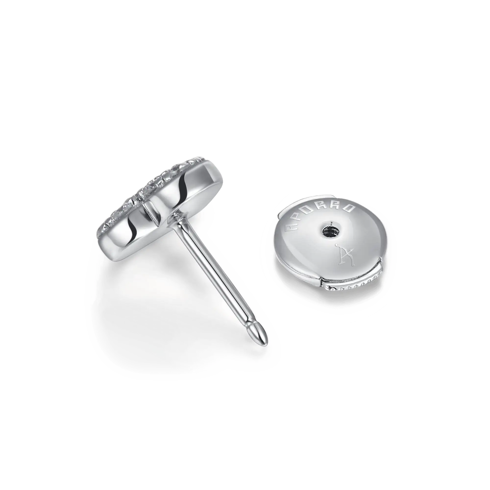 Moissanite S925 Round Cut Heart Stud Earring - Image 6