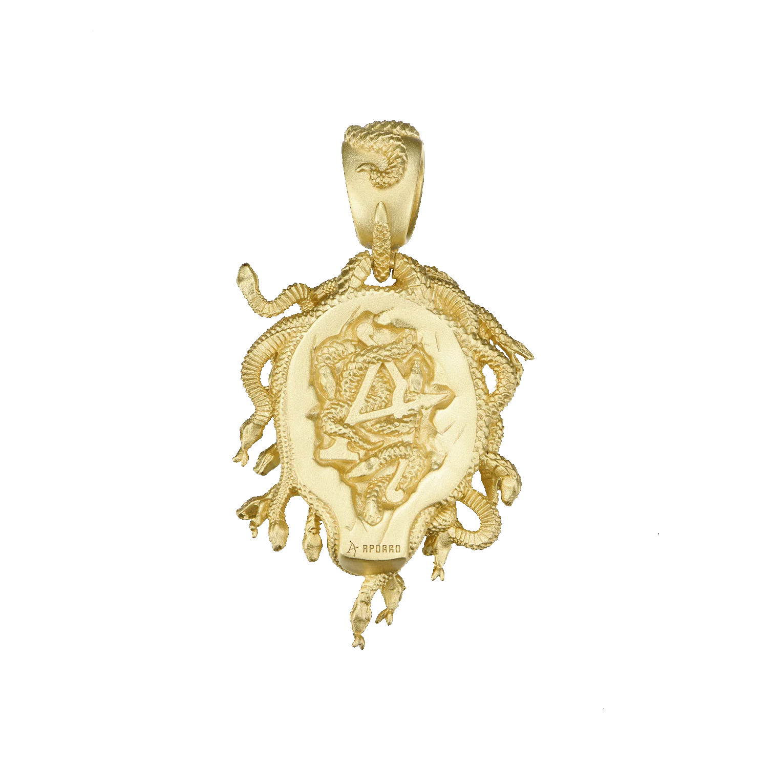 Moissanite Medusa Statue Pendant - Image 8
